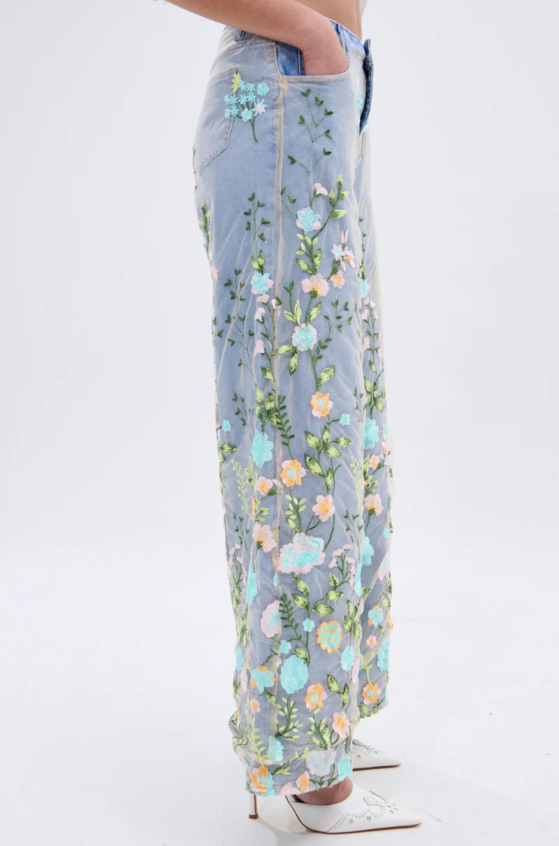 FLOWER POWER RELAXED DENIM - Image 3