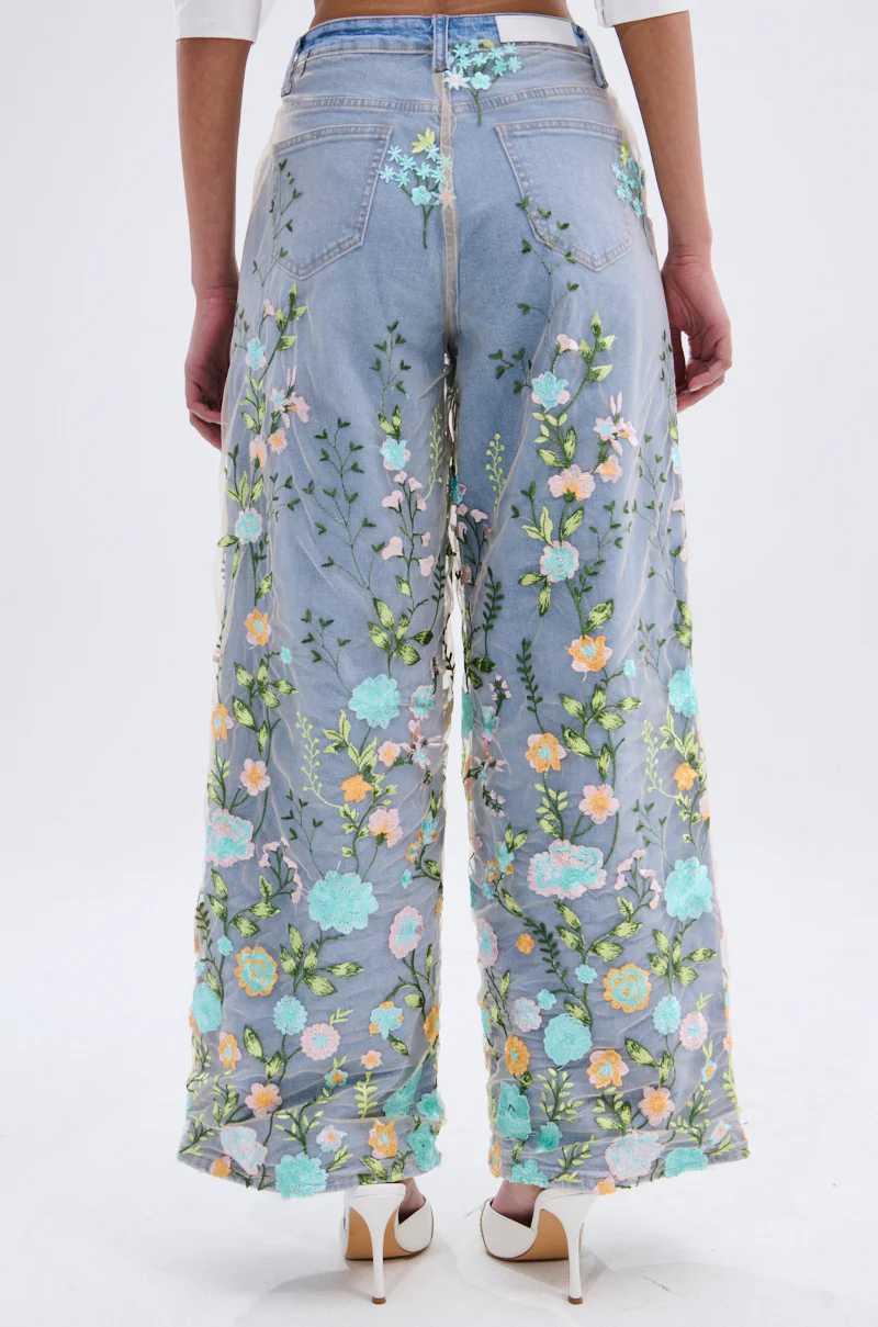 FLOWER POWER RELAXED DENIM - Image 4