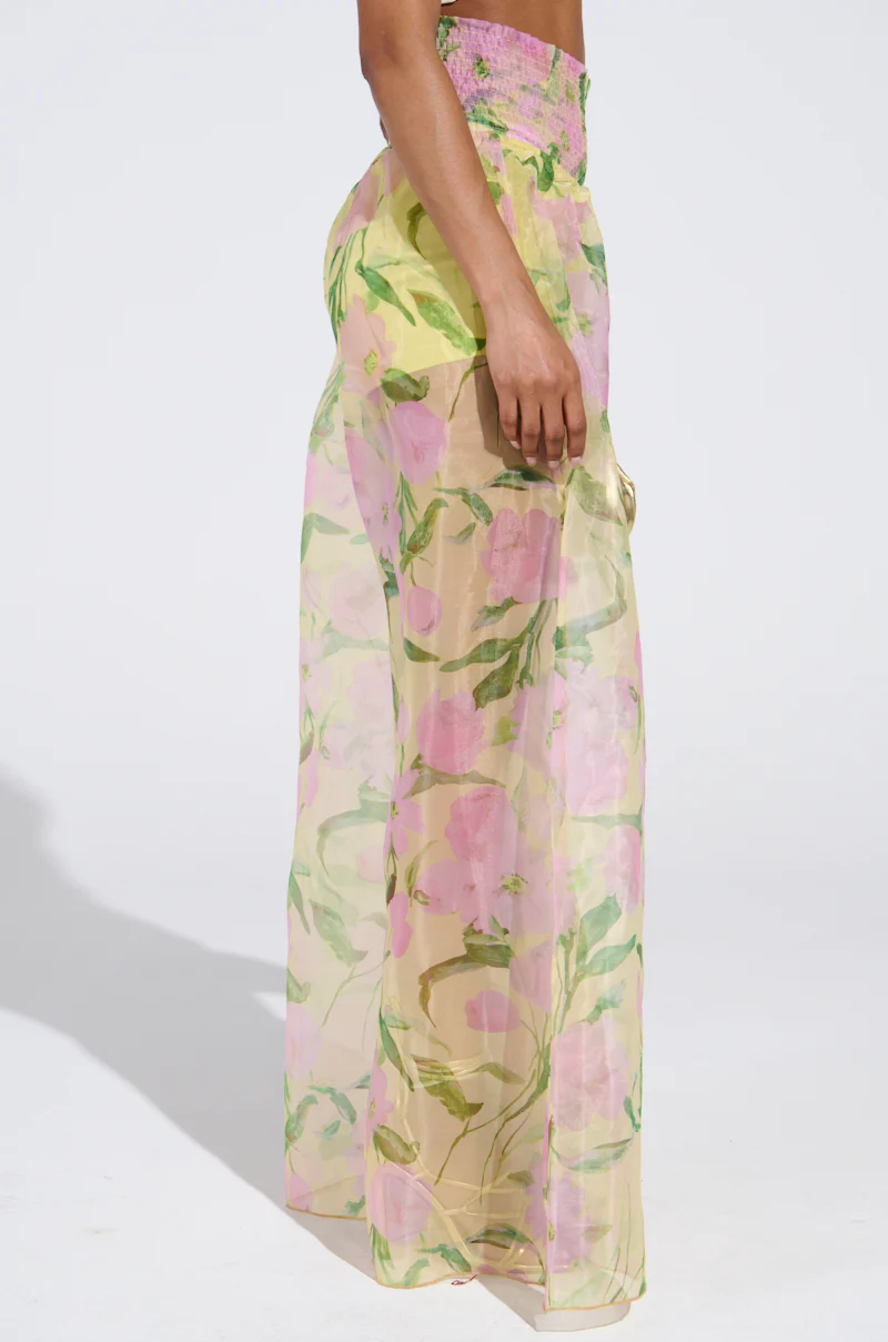 FLOWER POWER WIDE LEG PALAZZO PANT - Image 3
