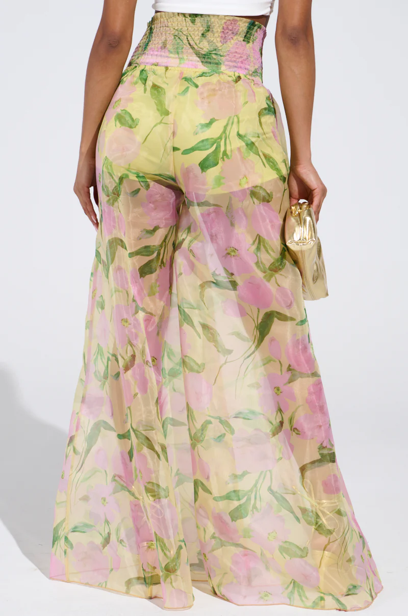 FLOWER POWER WIDE LEG PALAZZO PANT - Image 4