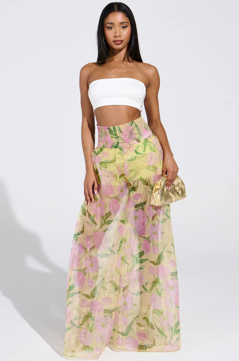FLOWER POWER WIDE LEG PALAZZO PANT - Image 5