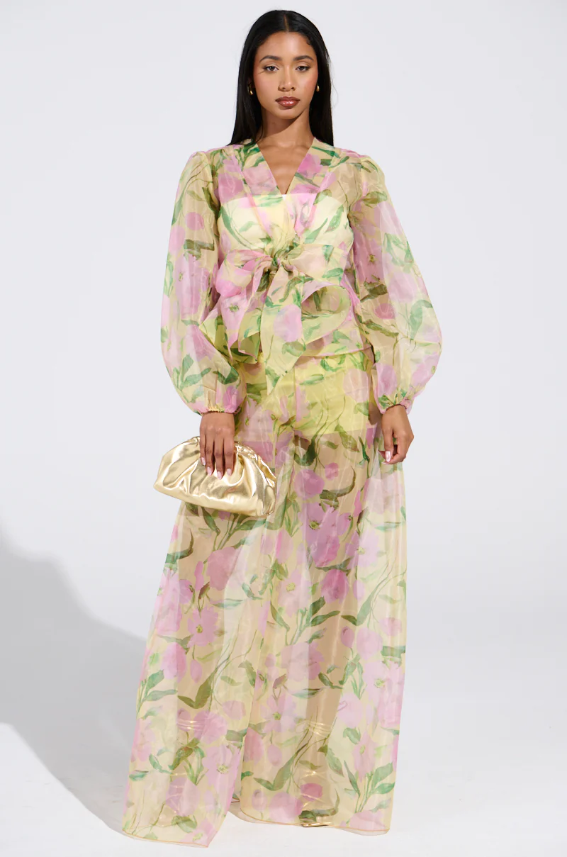 FLOWER POWER WIDE LEG PALAZZO PANT - Image 7