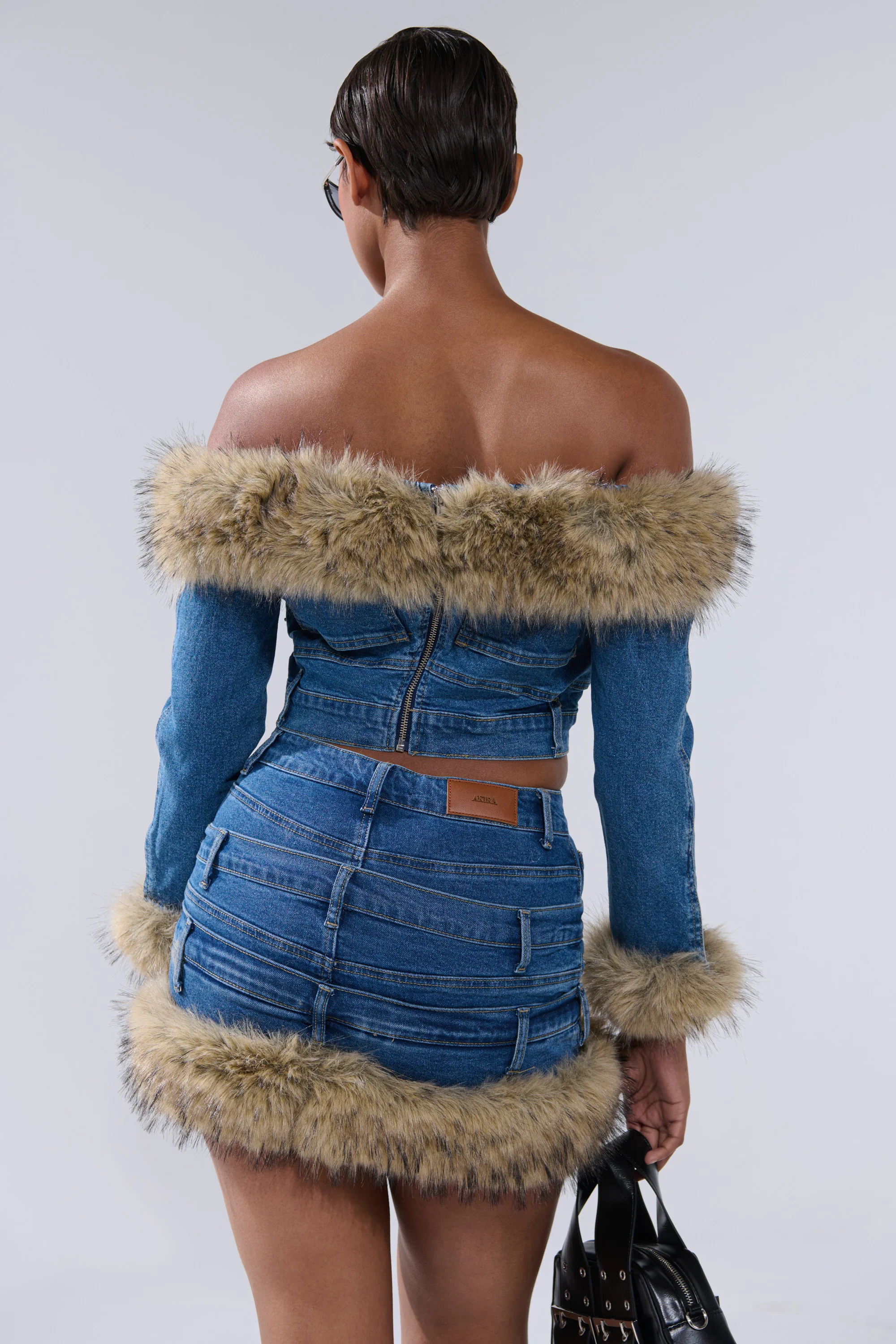 FLUFFY OFF THE SHOULDER LONG SLEEVE TOP - Image 4