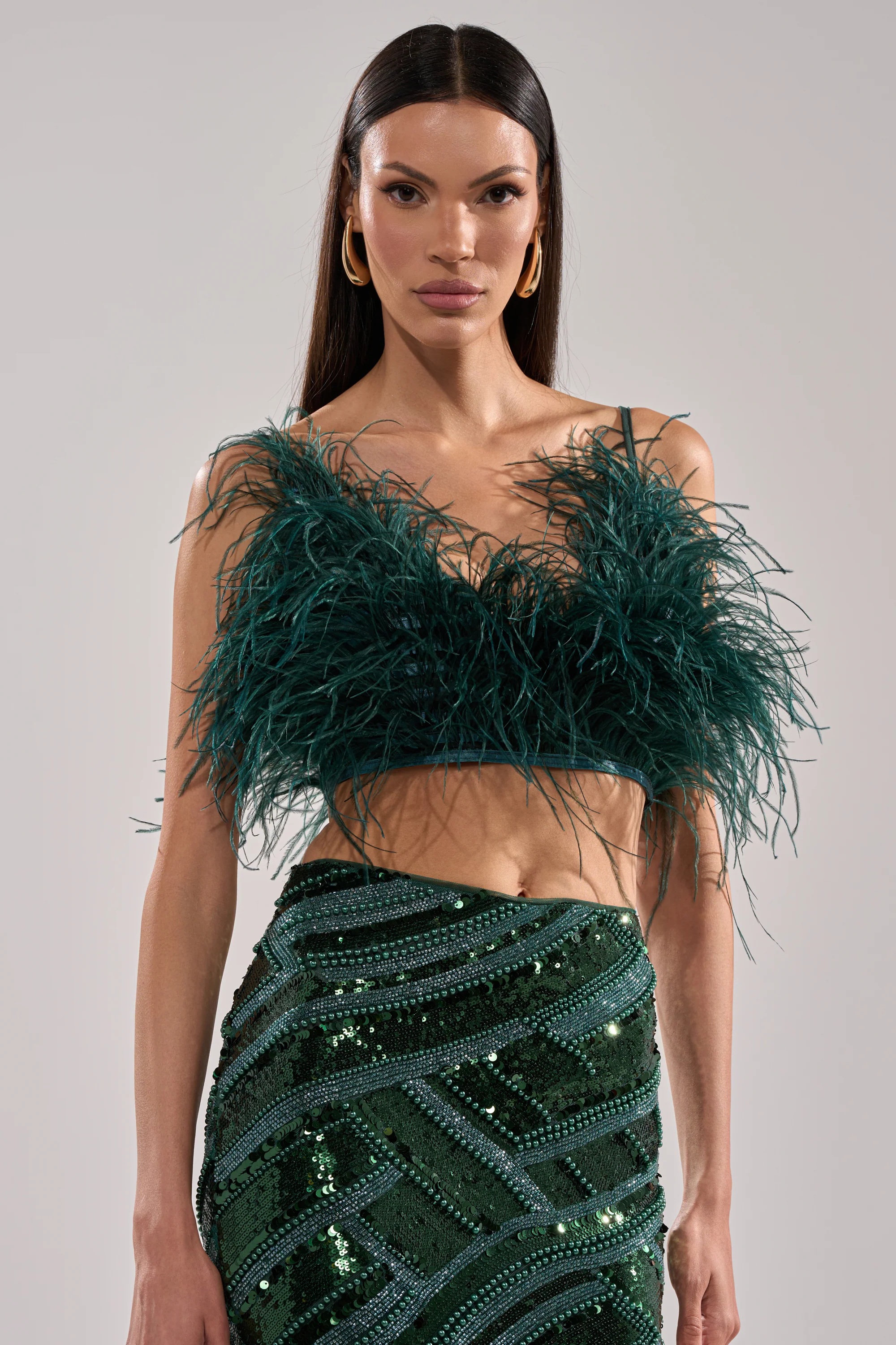 FLY AWAY FEATHER BRA TOP - Image 3