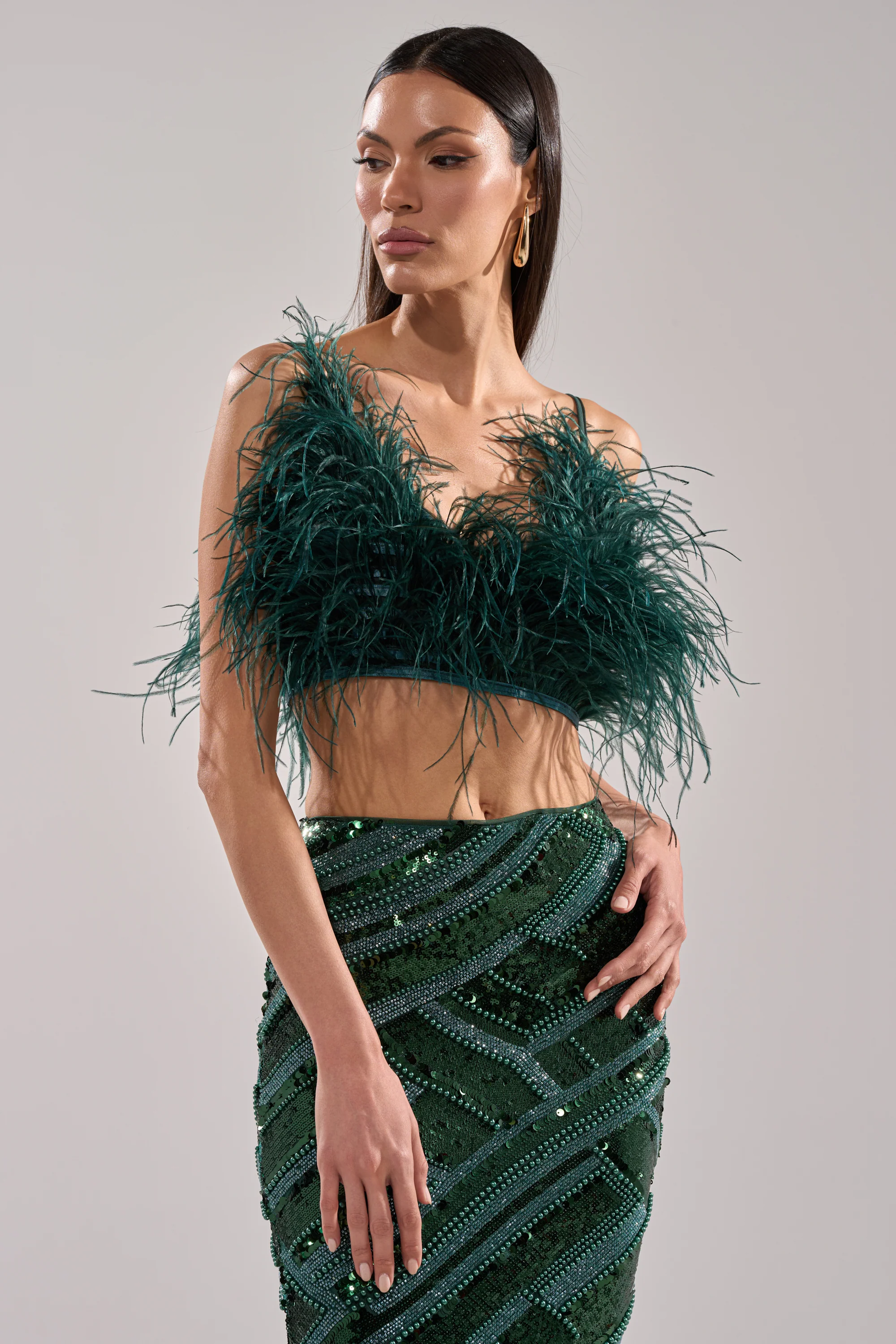 FLY AWAY FEATHER BRA TOP - Image 4