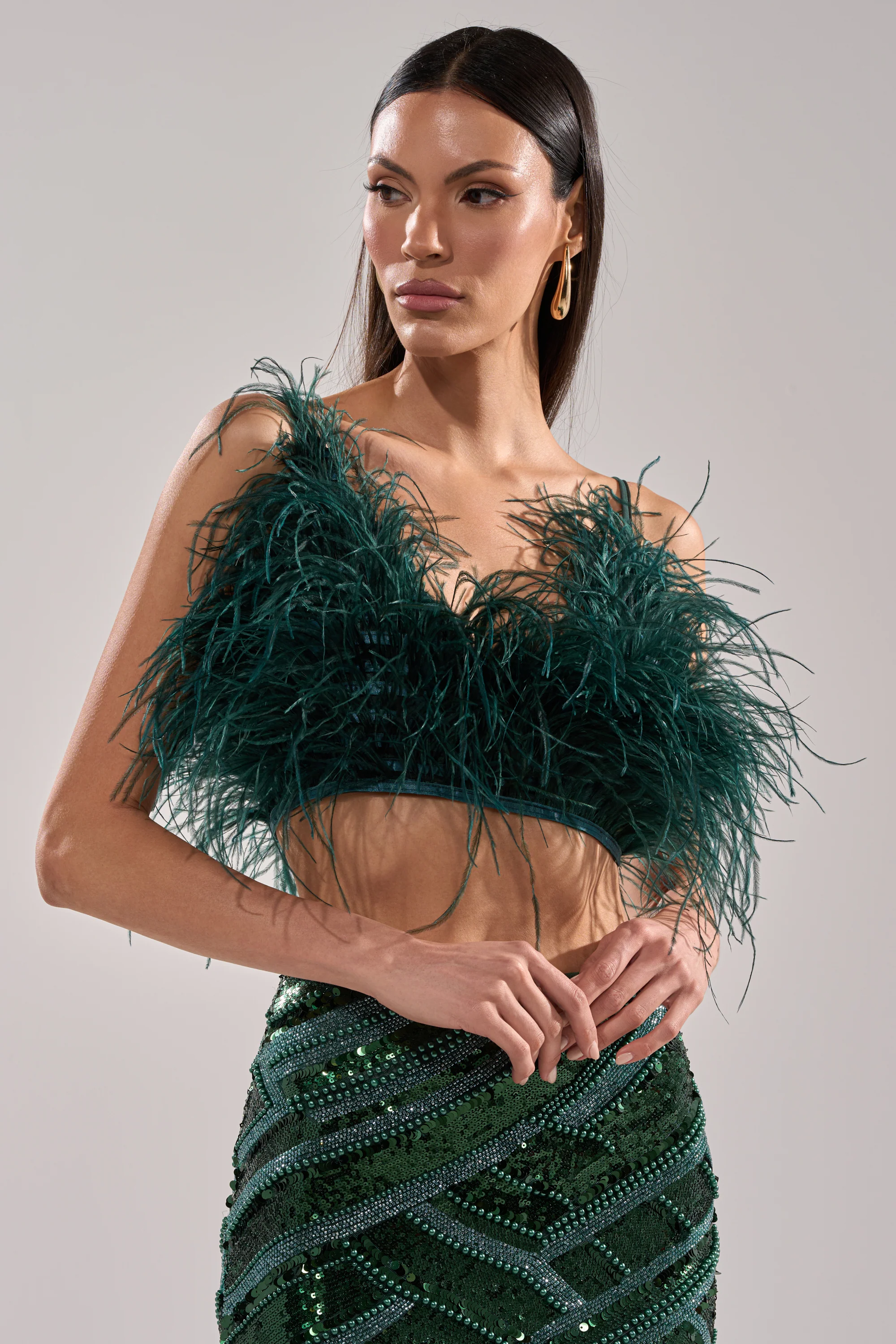 FLY AWAY FEATHER BRA TOP - Image 5