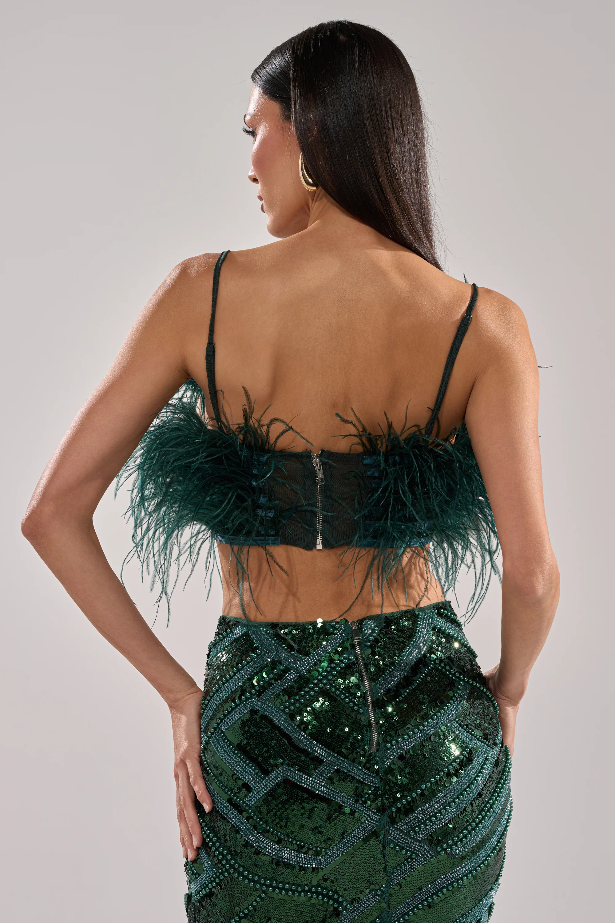 FLY AWAY FEATHER BRA TOP - Image 7