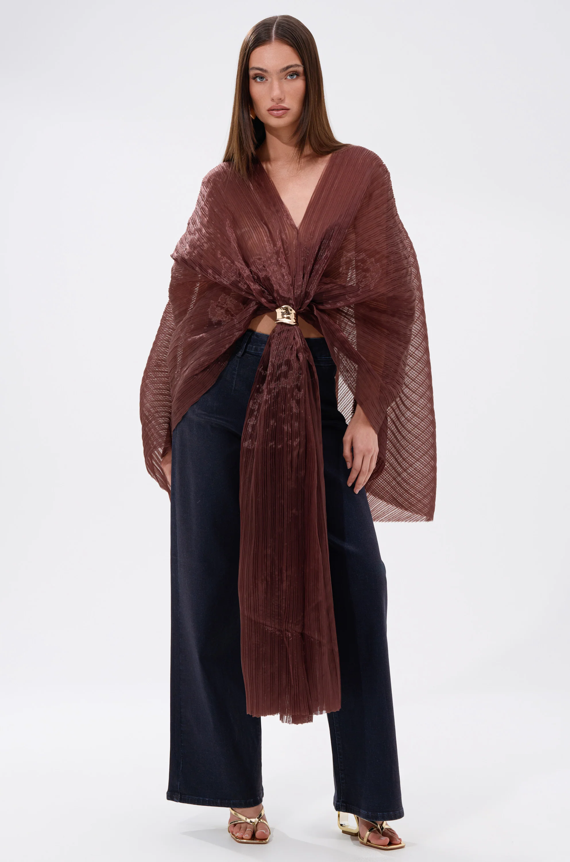 FLY AWAY WITH ME BLOUSE IN BRONZE - Image 5