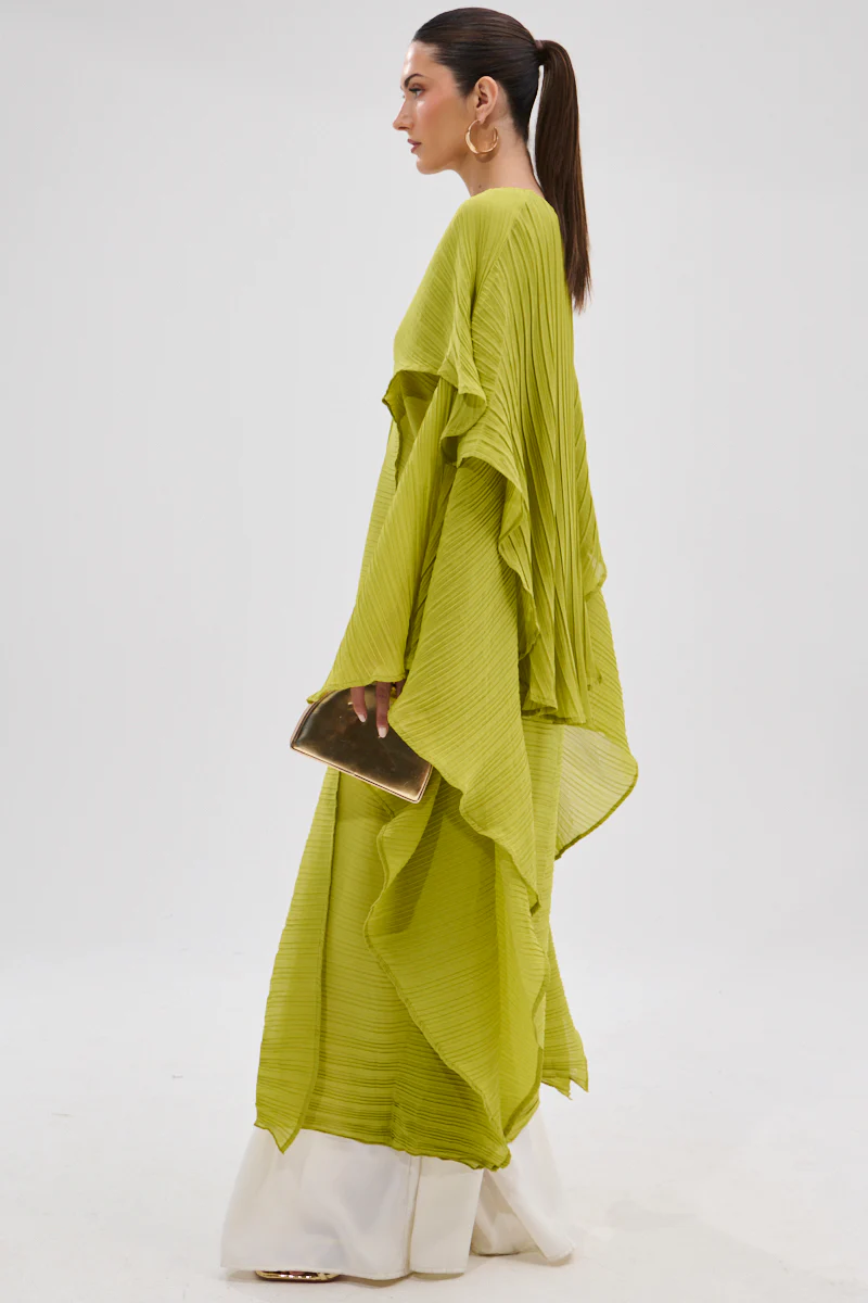 FLY AWAY WITH ME BLOUSE IN CHARTREUSE - Image 6