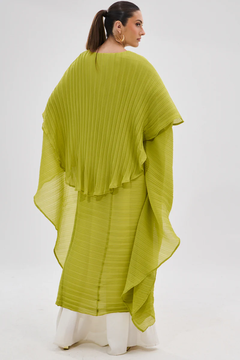FLY AWAY WITH ME BLOUSE IN CHARTREUSE - Image 7