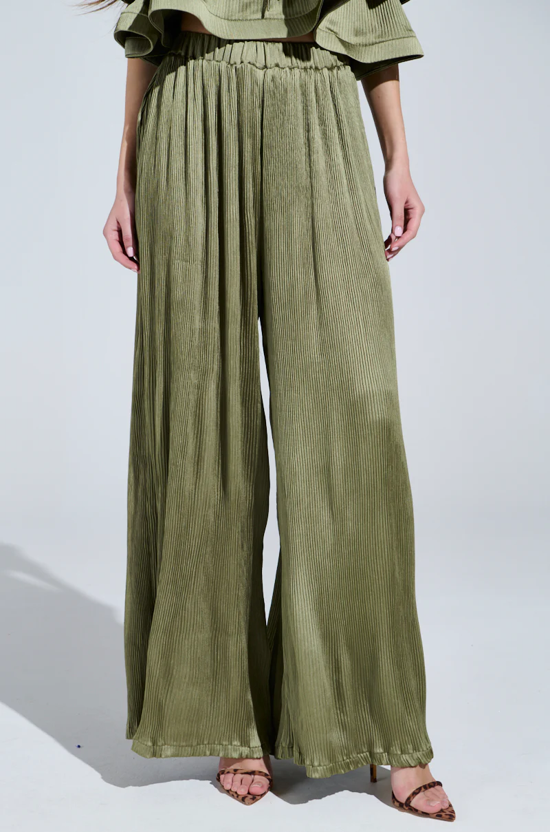 FLY AWAY WITH ME PLEATED PALAZZO PANT - Image 2