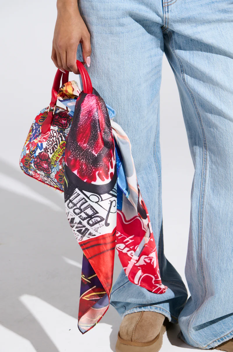 FLY ME OUT SATIN SCARF - Image 3