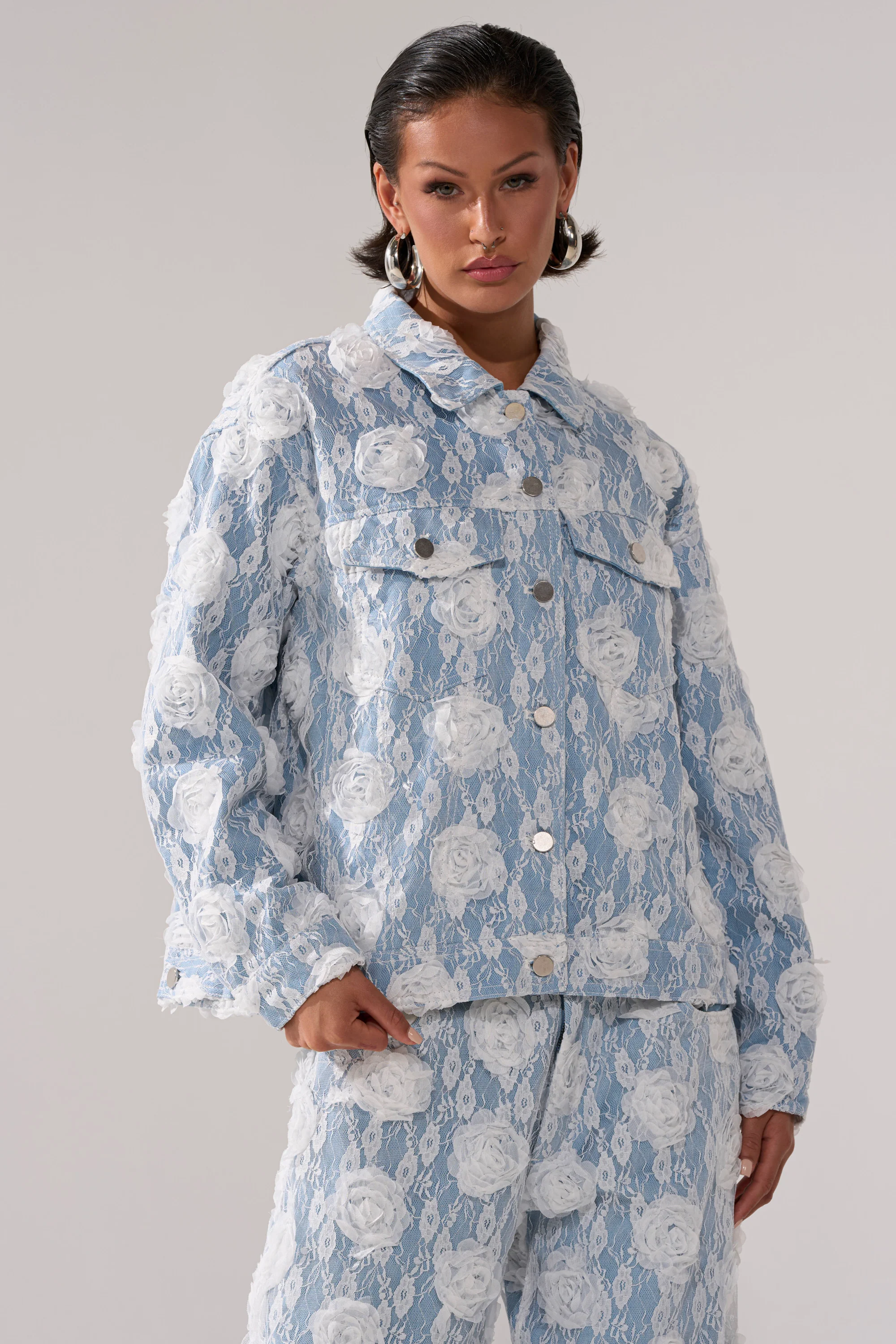 FOLLOW MY LEAD APPLIQUE DENIM JACKET - Image 2