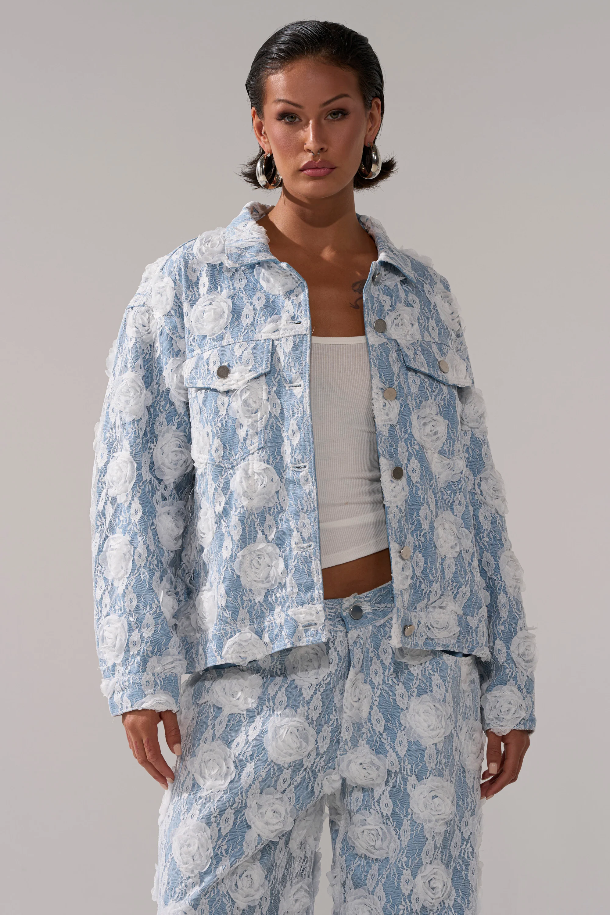 FOLLOW MY LEAD APPLIQUE DENIM JACKET - Image 3