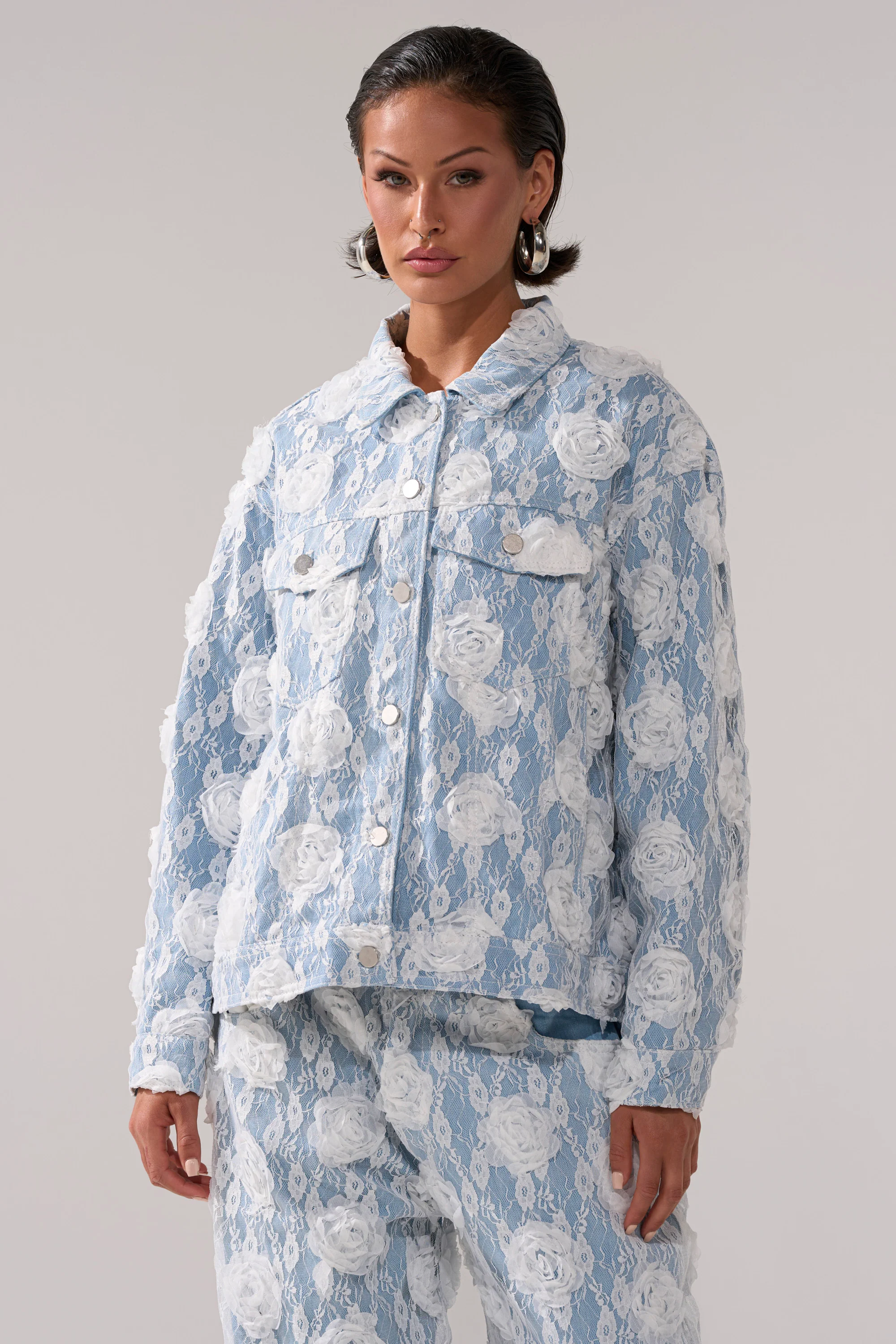 FOLLOW MY LEAD APPLIQUE DENIM JACKET - Image 4