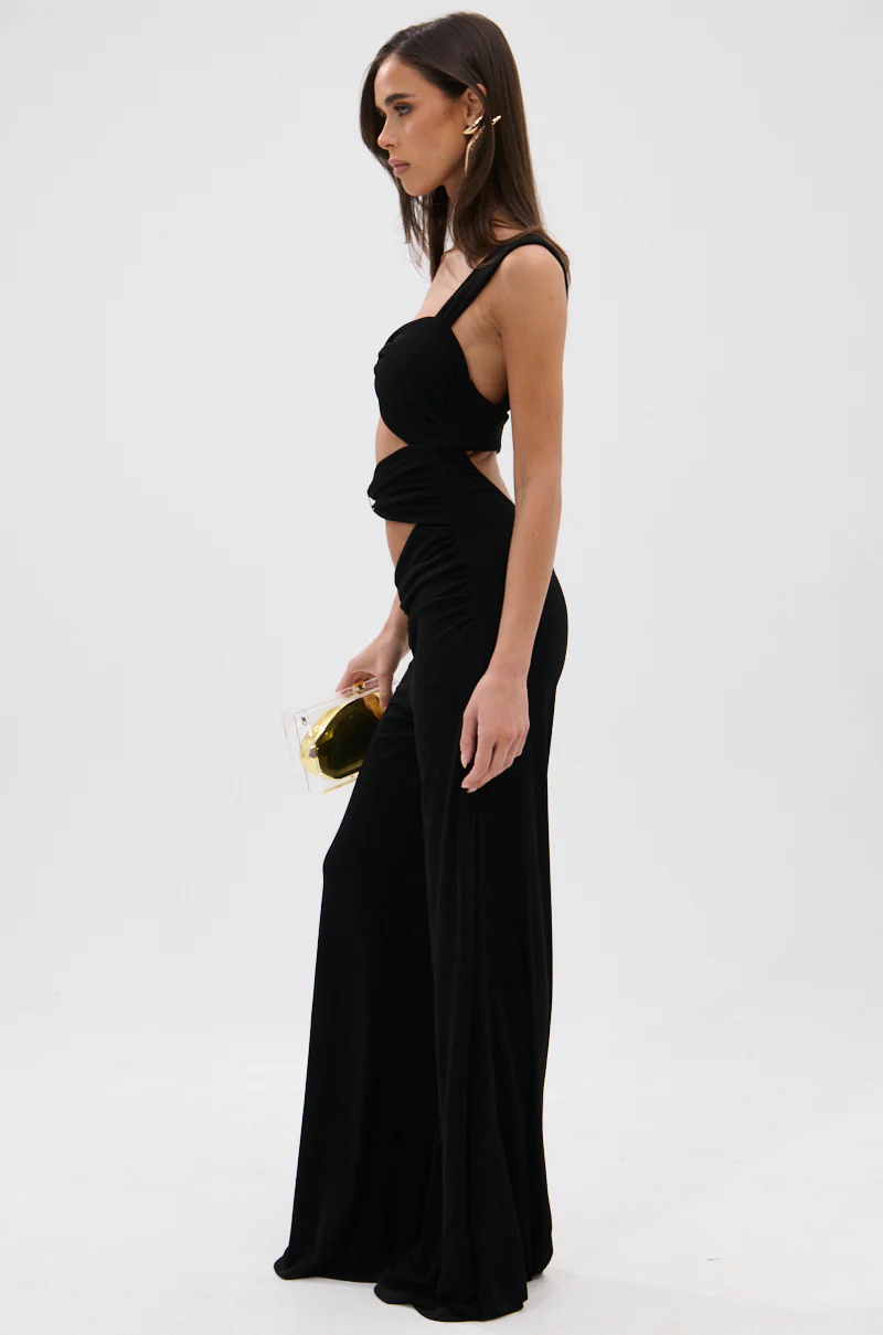 FOR EVERY OCCASION SLINKY JUMPSUIT IN BLACK - Image 5