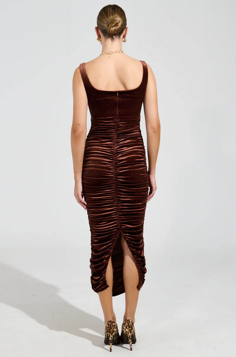 FOR EVERYONE VELVET MIDI DRESS - Image 4