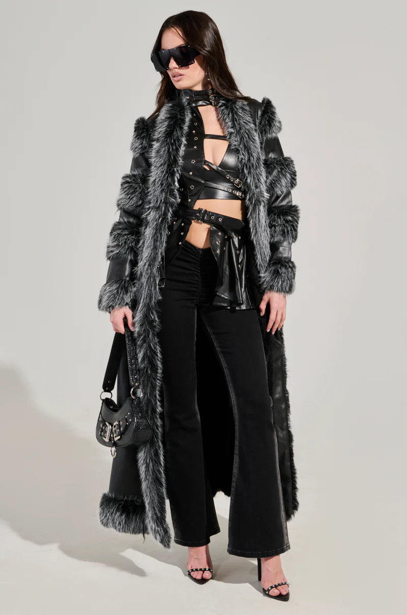 FOR THE DRAMA FUR TRIM COAT - Image 2