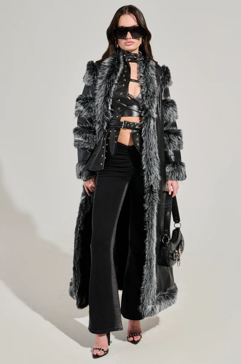 FOR THE DRAMA FUR TRIM COAT - Image 4