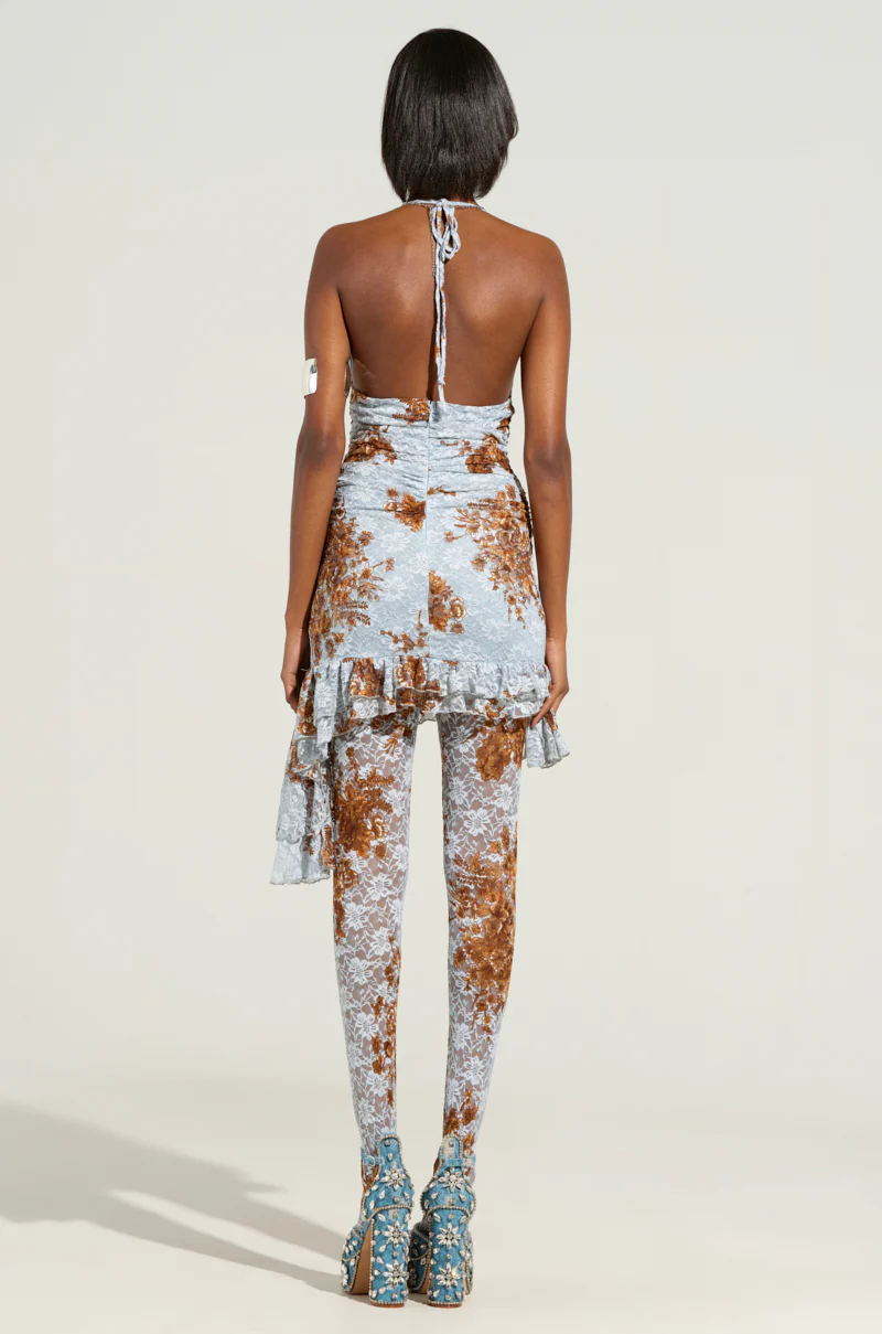 FOR THE GIRLYS FLORAL LACE MINI DRESS AND TIGHTS SET - Image 5
