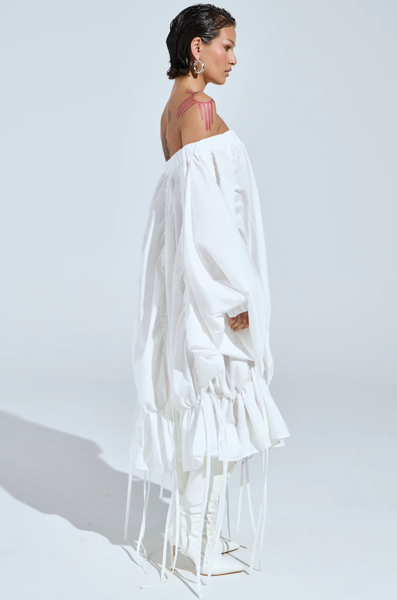 FREE AS CAN BE MINI DRESS IN WHITE - Image 12