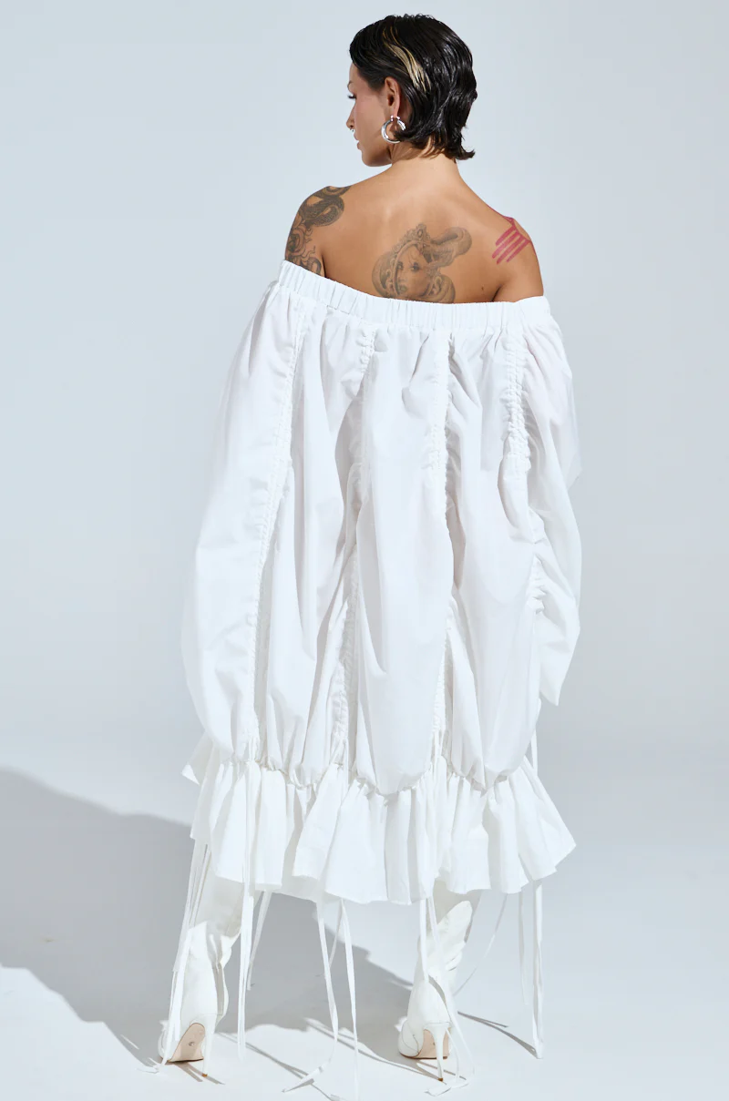 FREE AS CAN BE MINI DRESS IN WHITE - Image 13