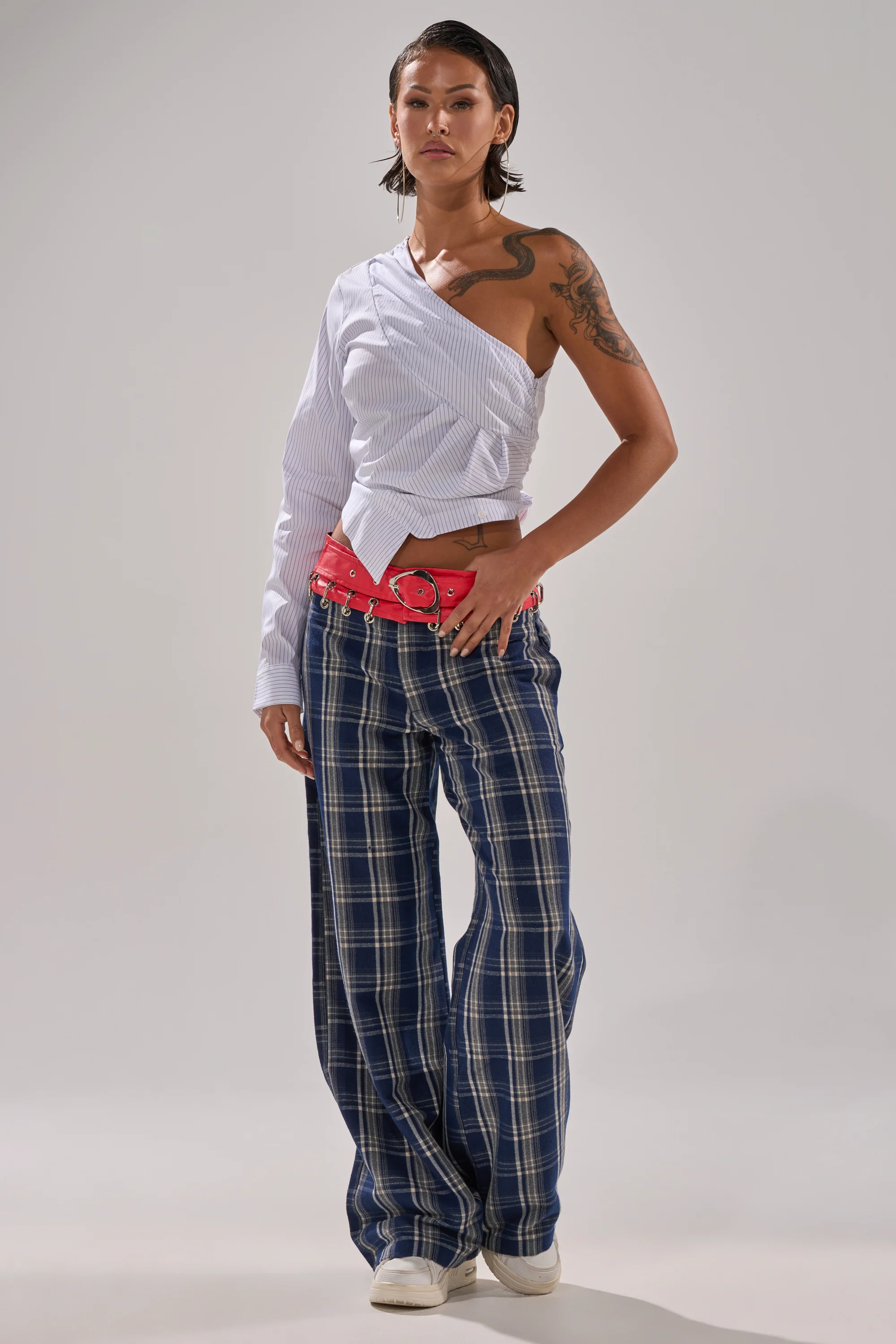 FREE STYLE LIFE PLAID TROUSER - Image 4