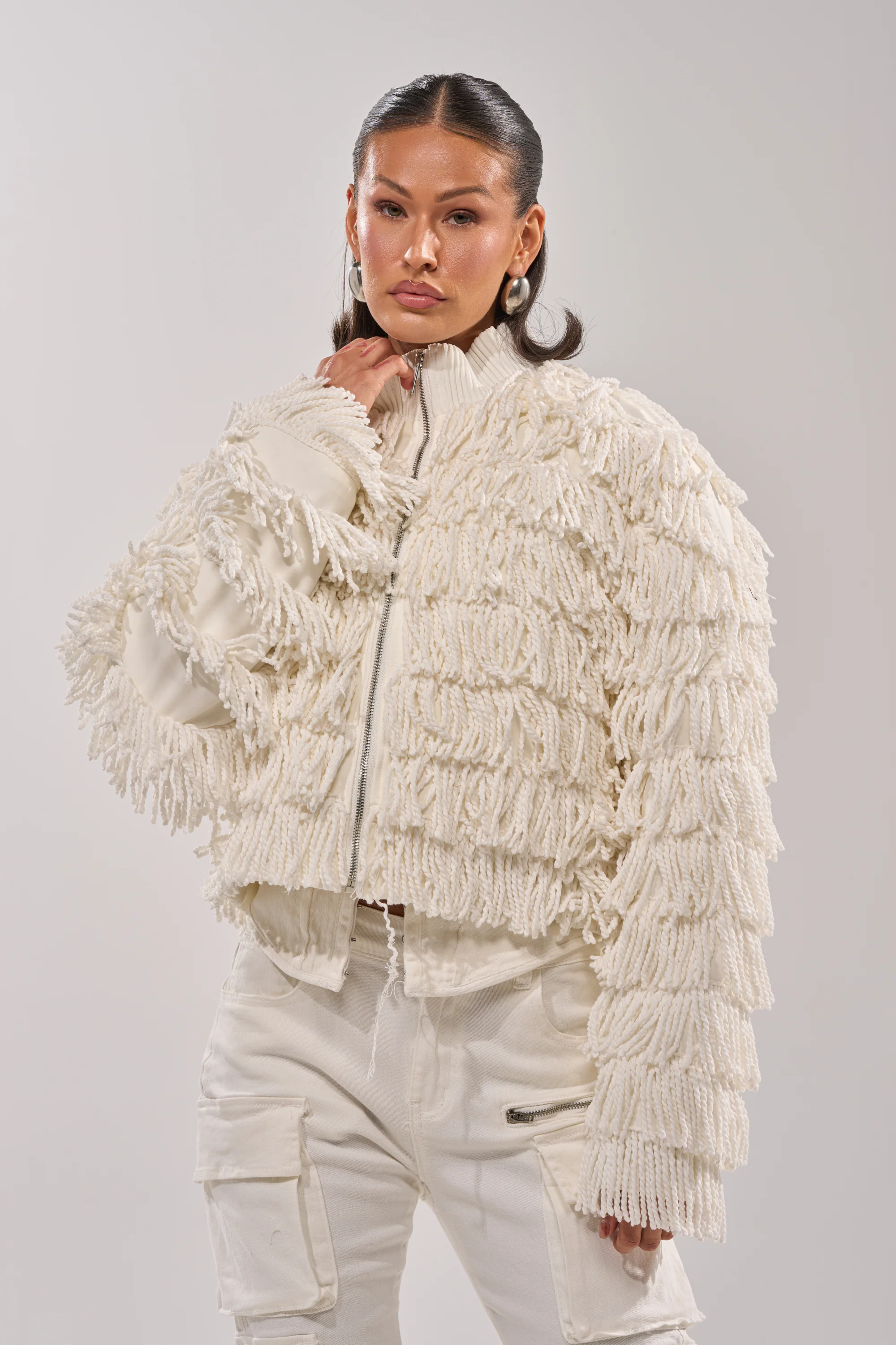 FREYA FRINGE BOMBER - Image 3