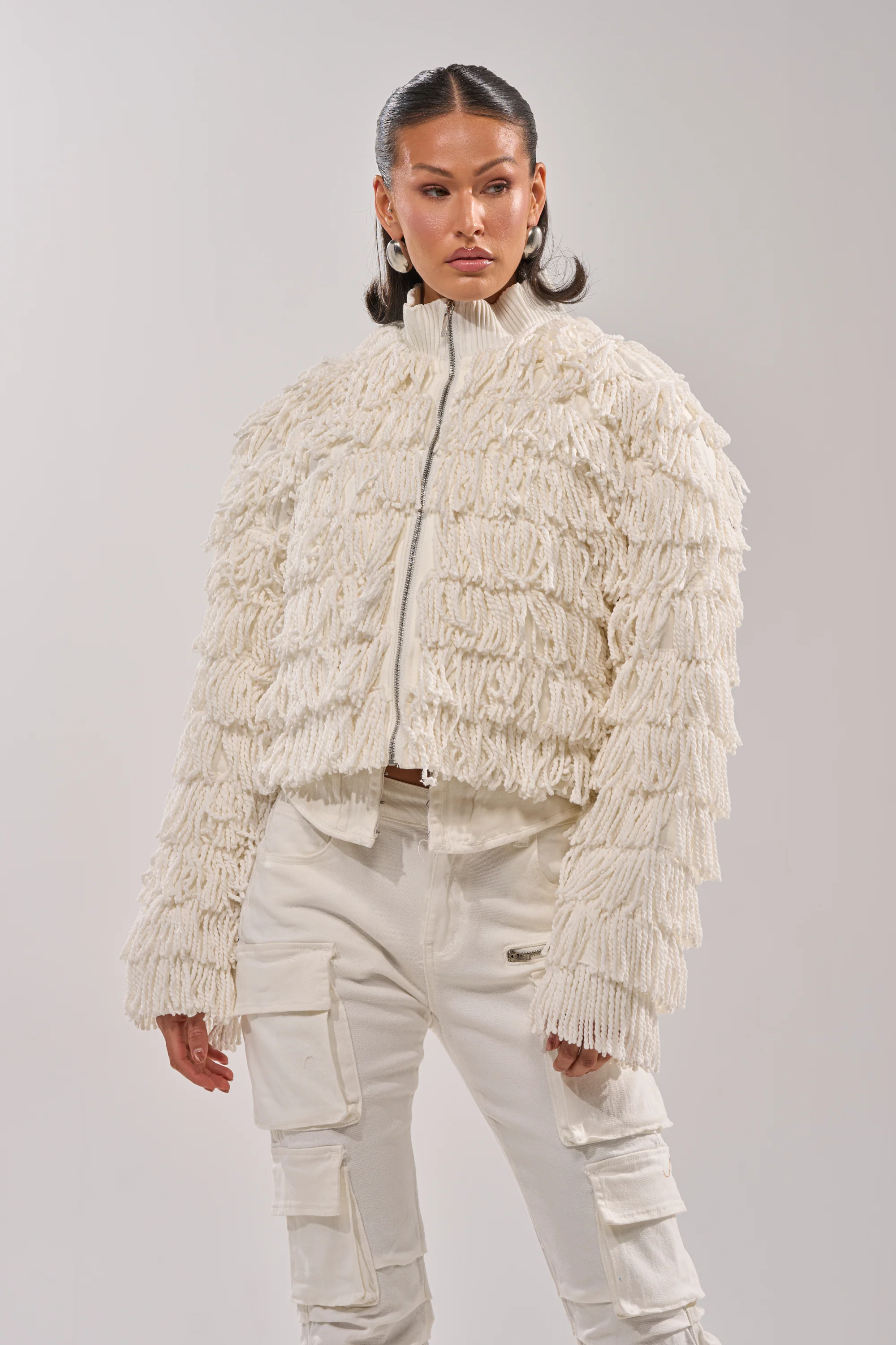 FREYA FRINGE BOMBER - Image 4