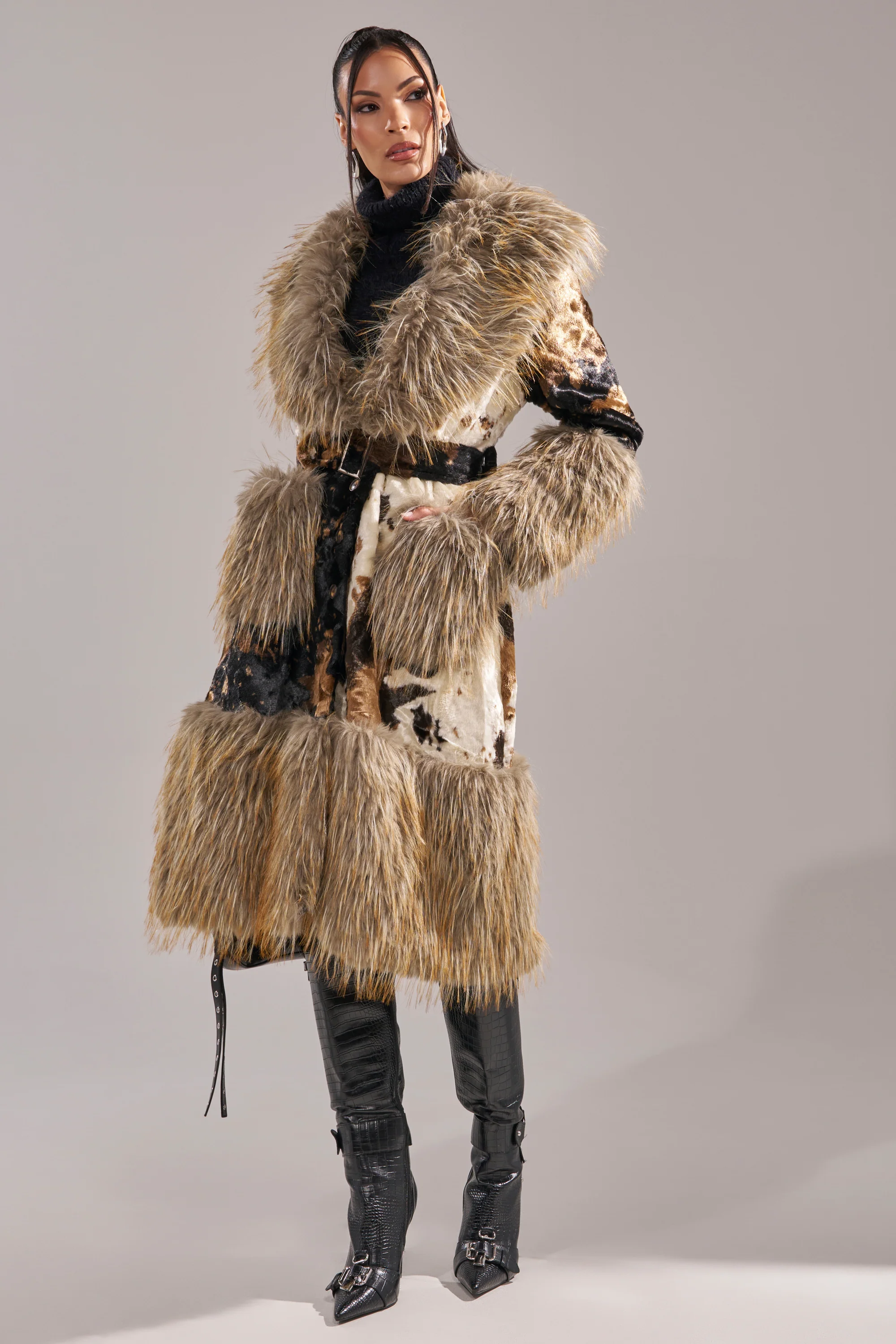 FREYA FUR TRIM TRENCH