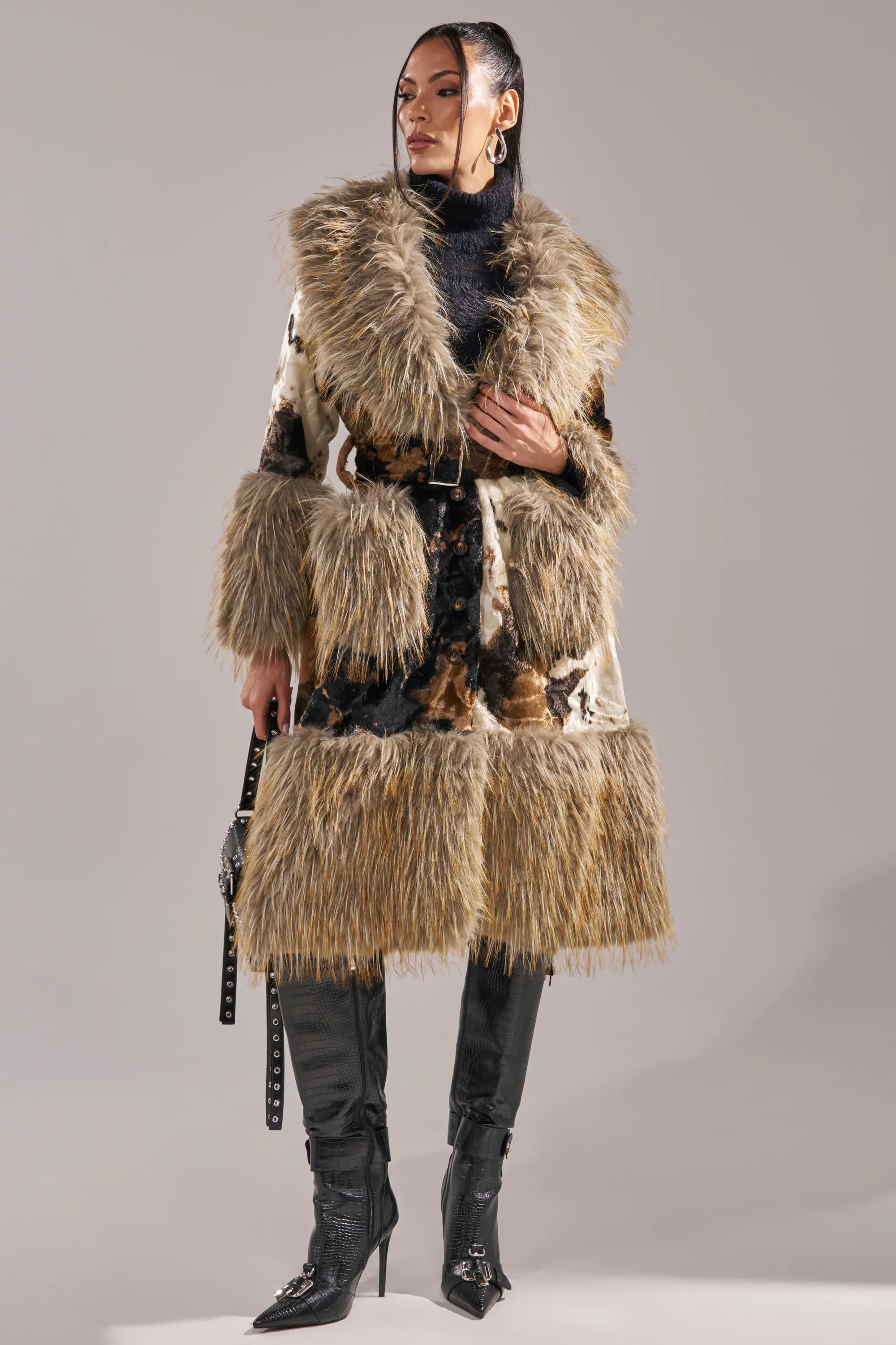 FREYA FUR TRIM TRENCH - Image 2