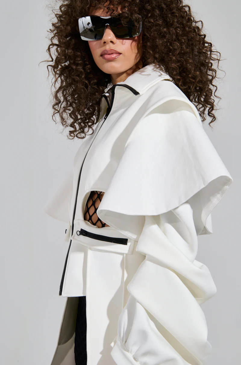 FUTURA CUTOUT SCUBA TRENCH - Image 8