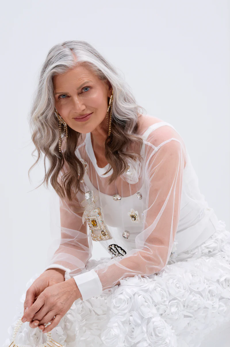 GABRIELLA EMBELLISHED MESH TOP - Image 2