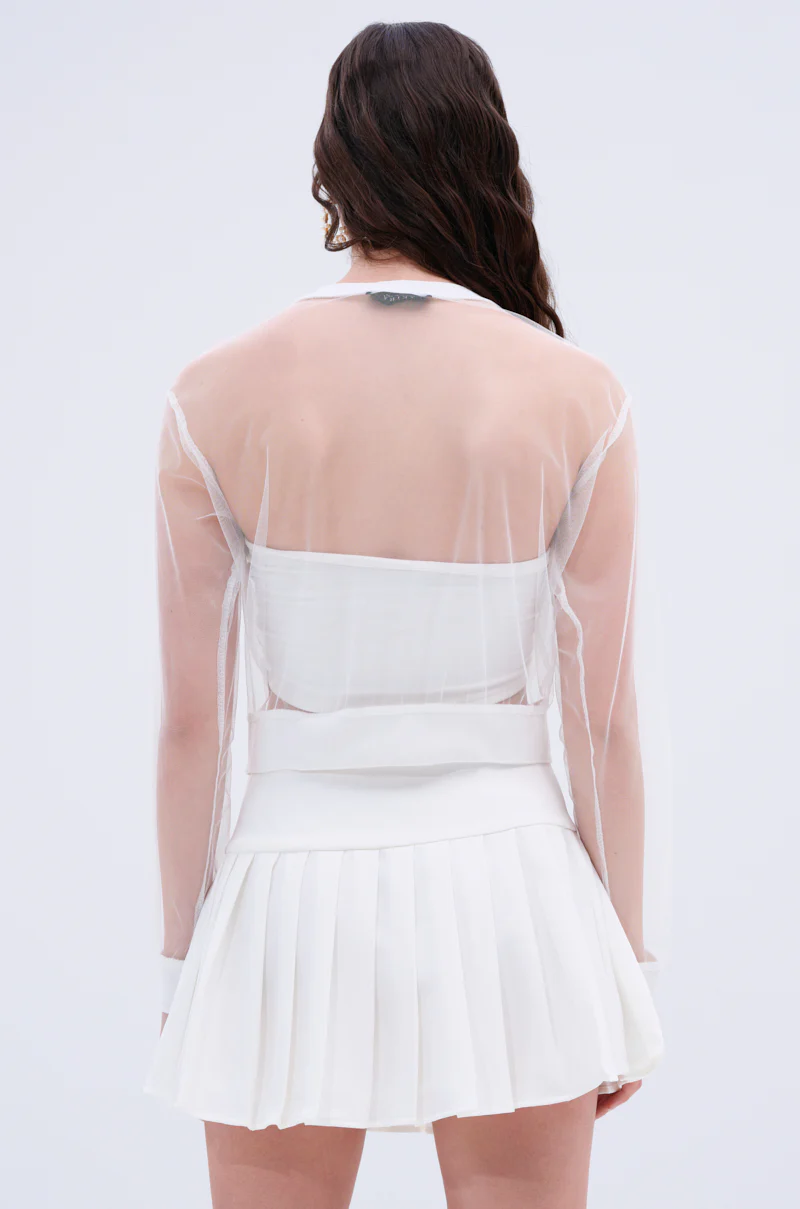 GABRIELLA EMBELLISHED MESH TOP - Image 7