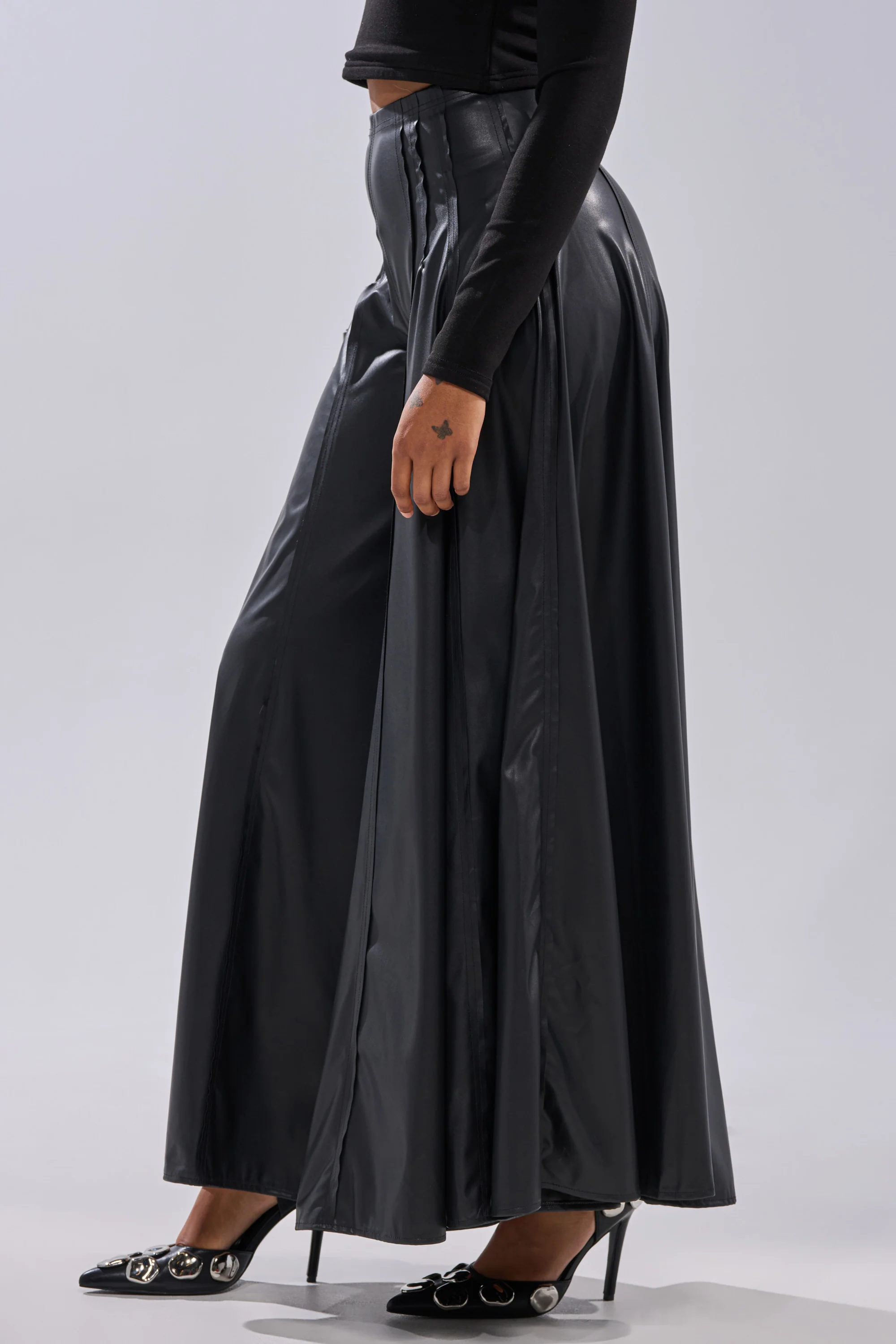 GALAXY FAUX LEATHER TROUSER - Image 4