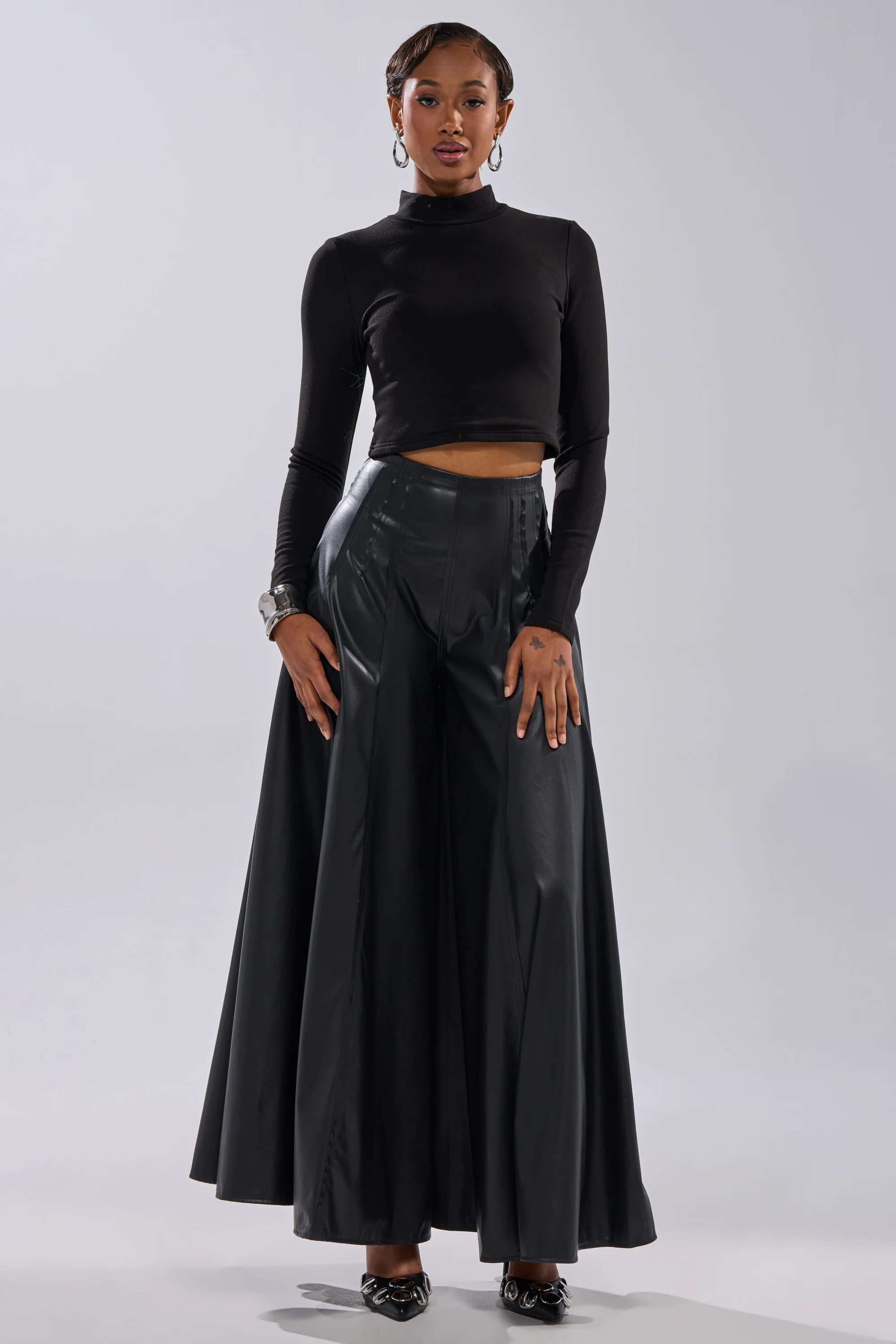 GALAXY FAUX LEATHER TROUSER - Image 6