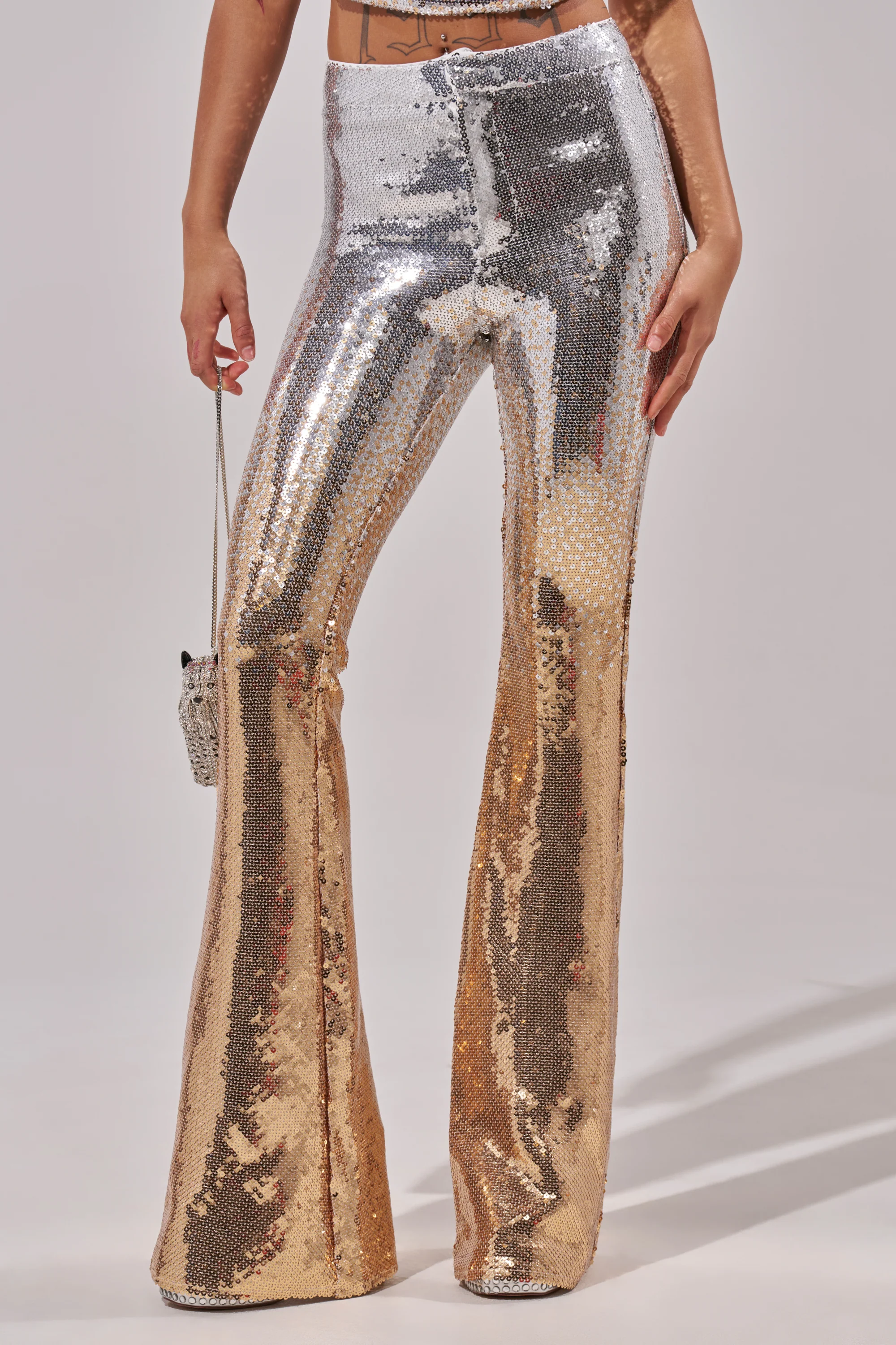 GALAXY OMBRE SEQUIN FLARE PANT - Image 3