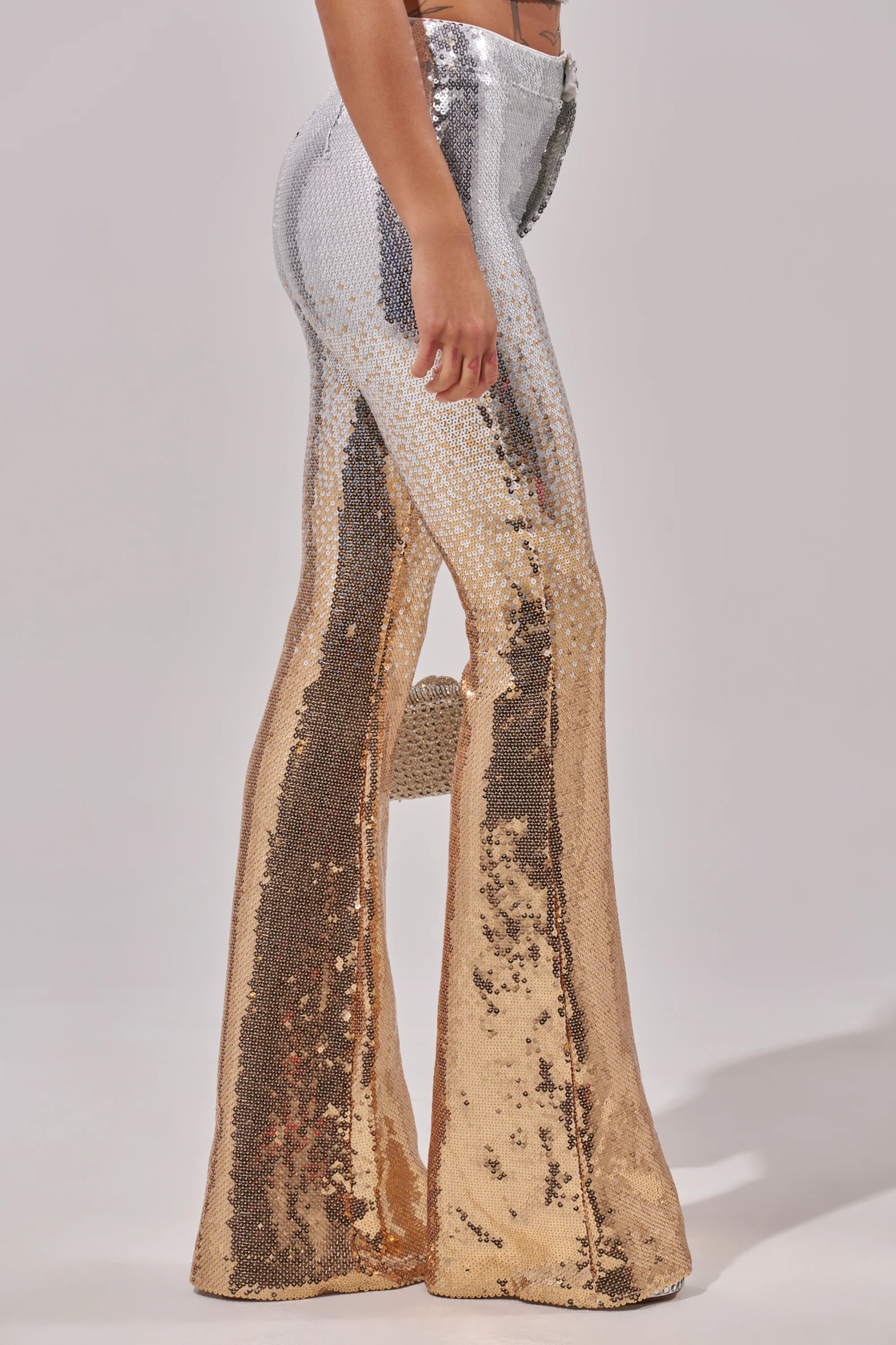 GALAXY OMBRE SEQUIN FLARE PANT - Image 4