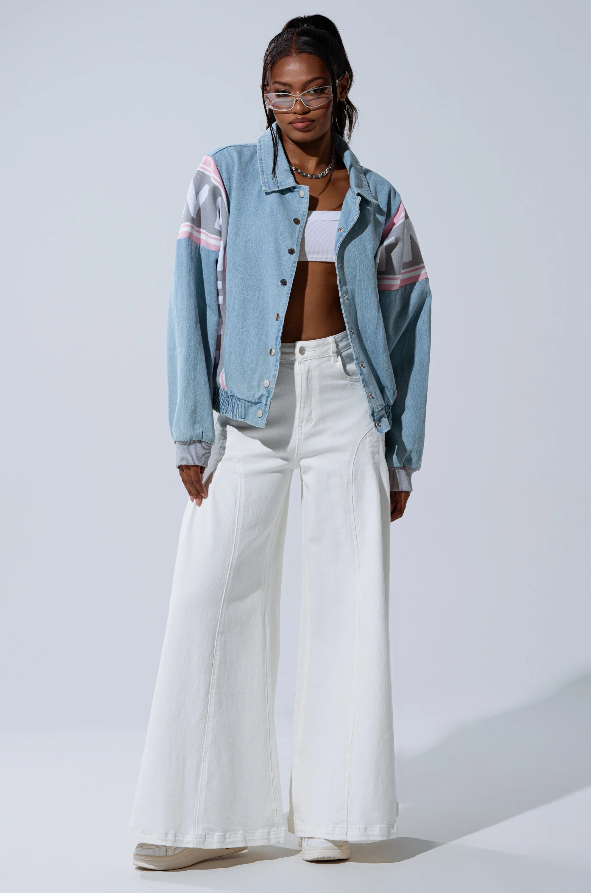 GAME TIME DENIM BOMBER - Image 10