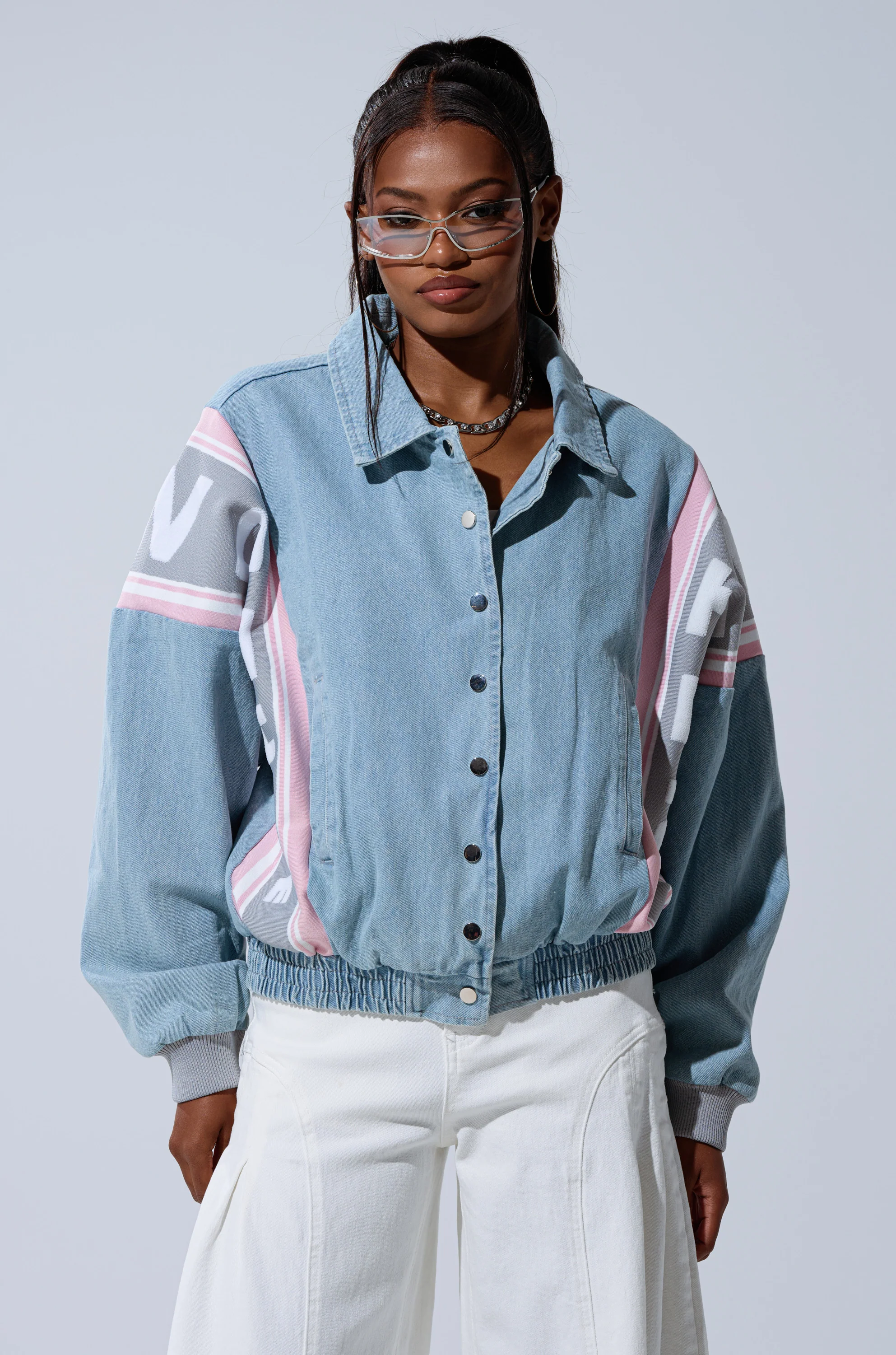 GAME TIME DENIM BOMBER - Image 2