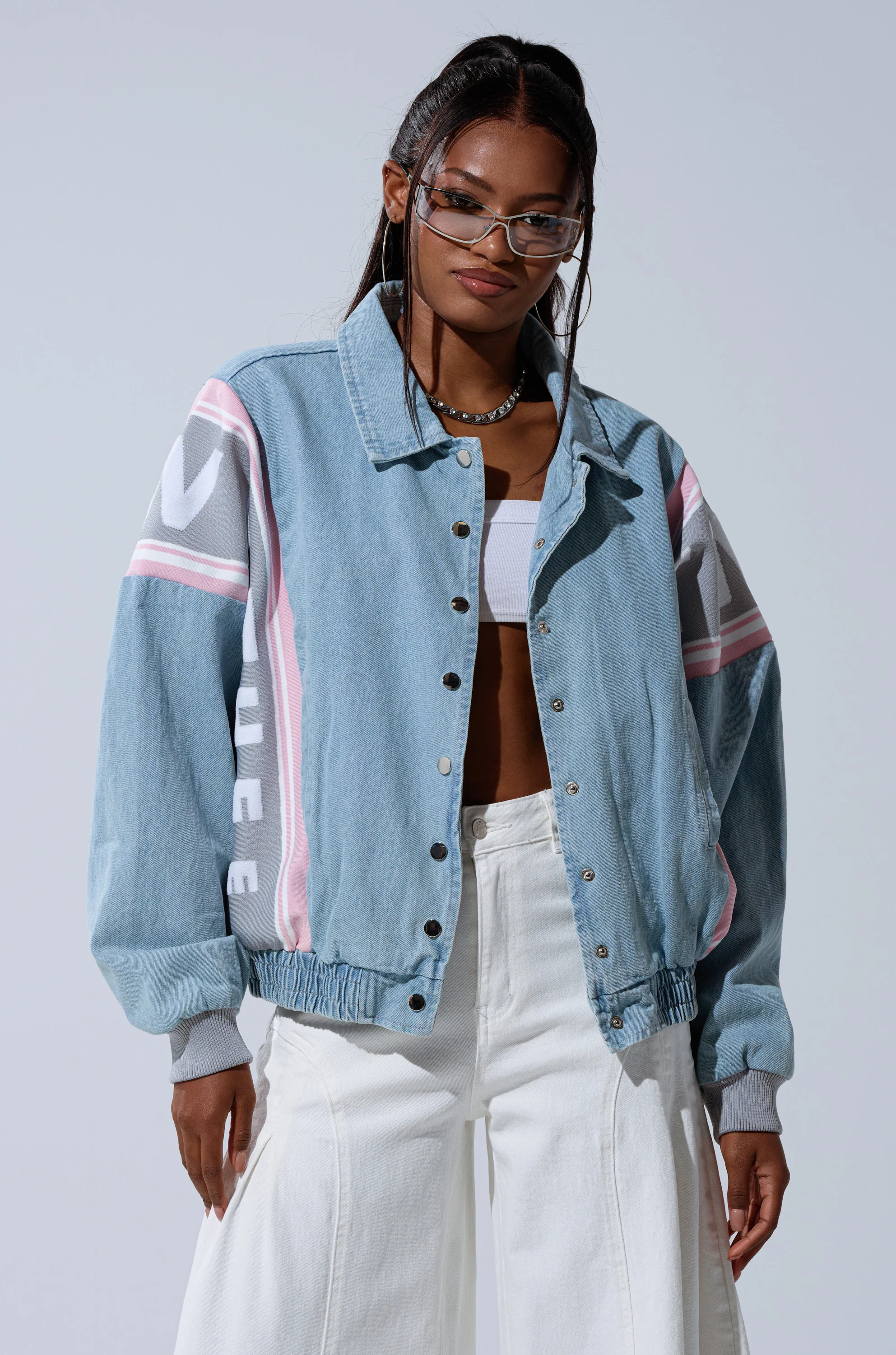 GAME TIME DENIM BOMBER - Image 3