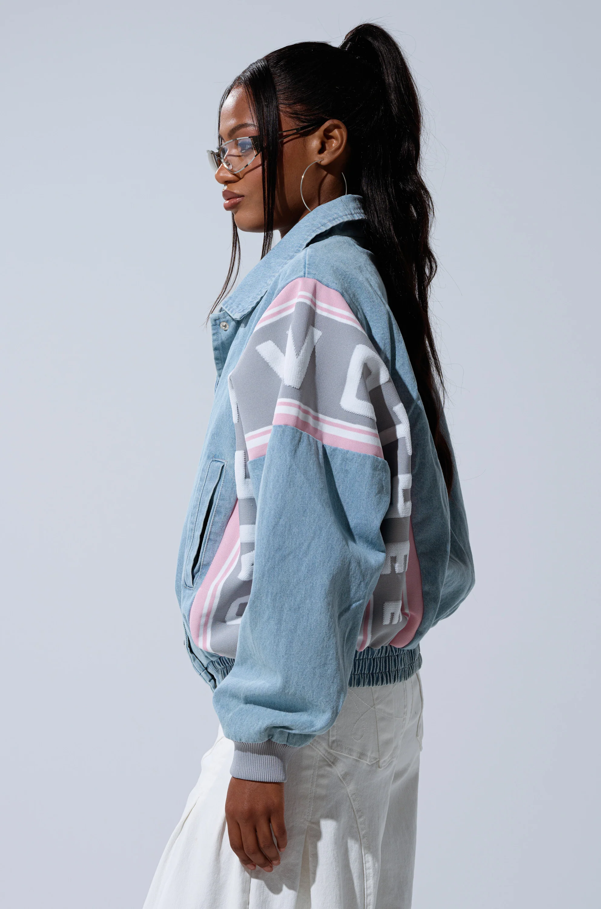 GAME TIME DENIM BOMBER - Image 6