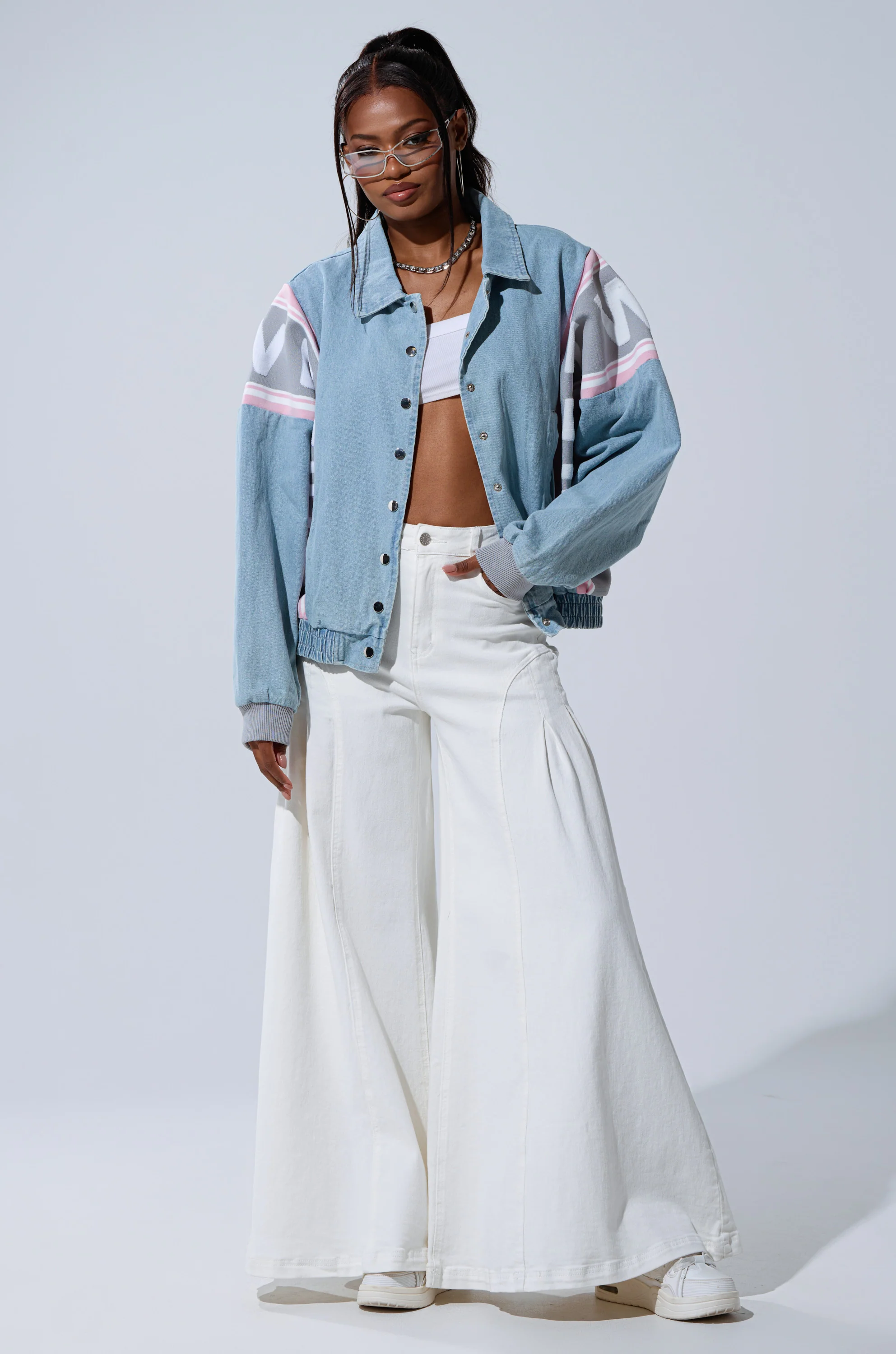 GAME TIME DENIM BOMBER - Image 9