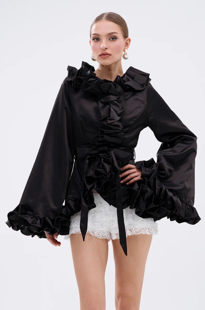 GARDEN PARTY WRAP BLAZER - Image 3