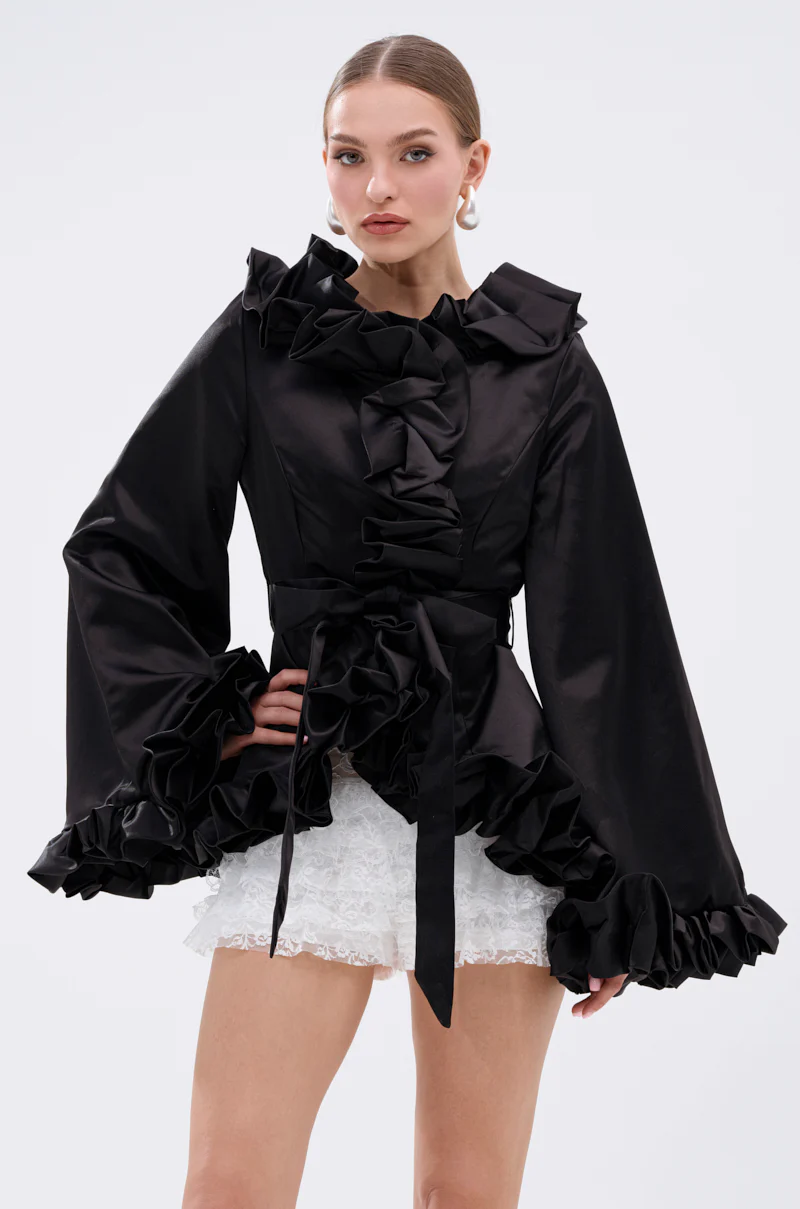 GARDEN PARTY WRAP BLAZER - Image 5