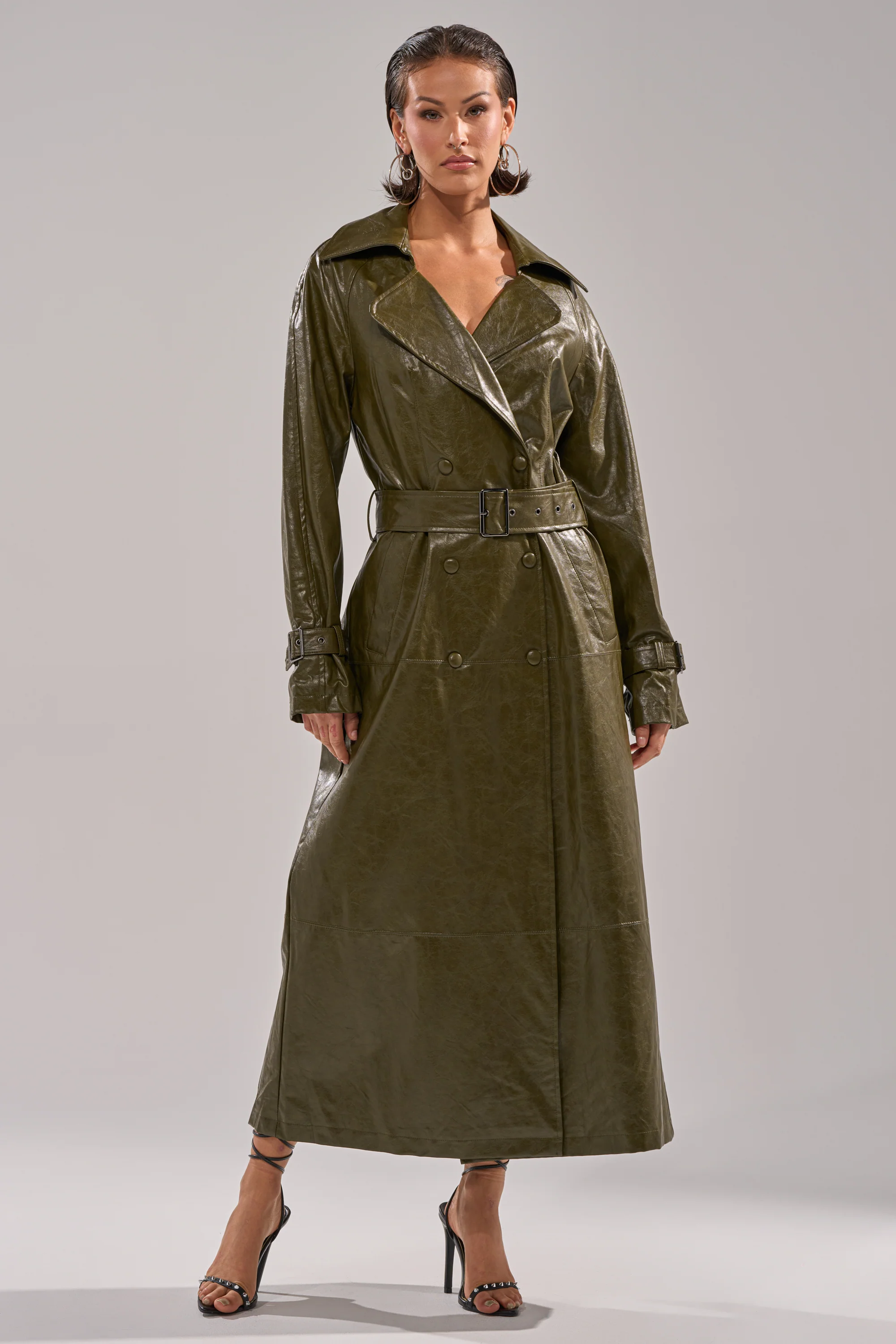 GEMINI EVERYDAY TRENCH IN OLIVE