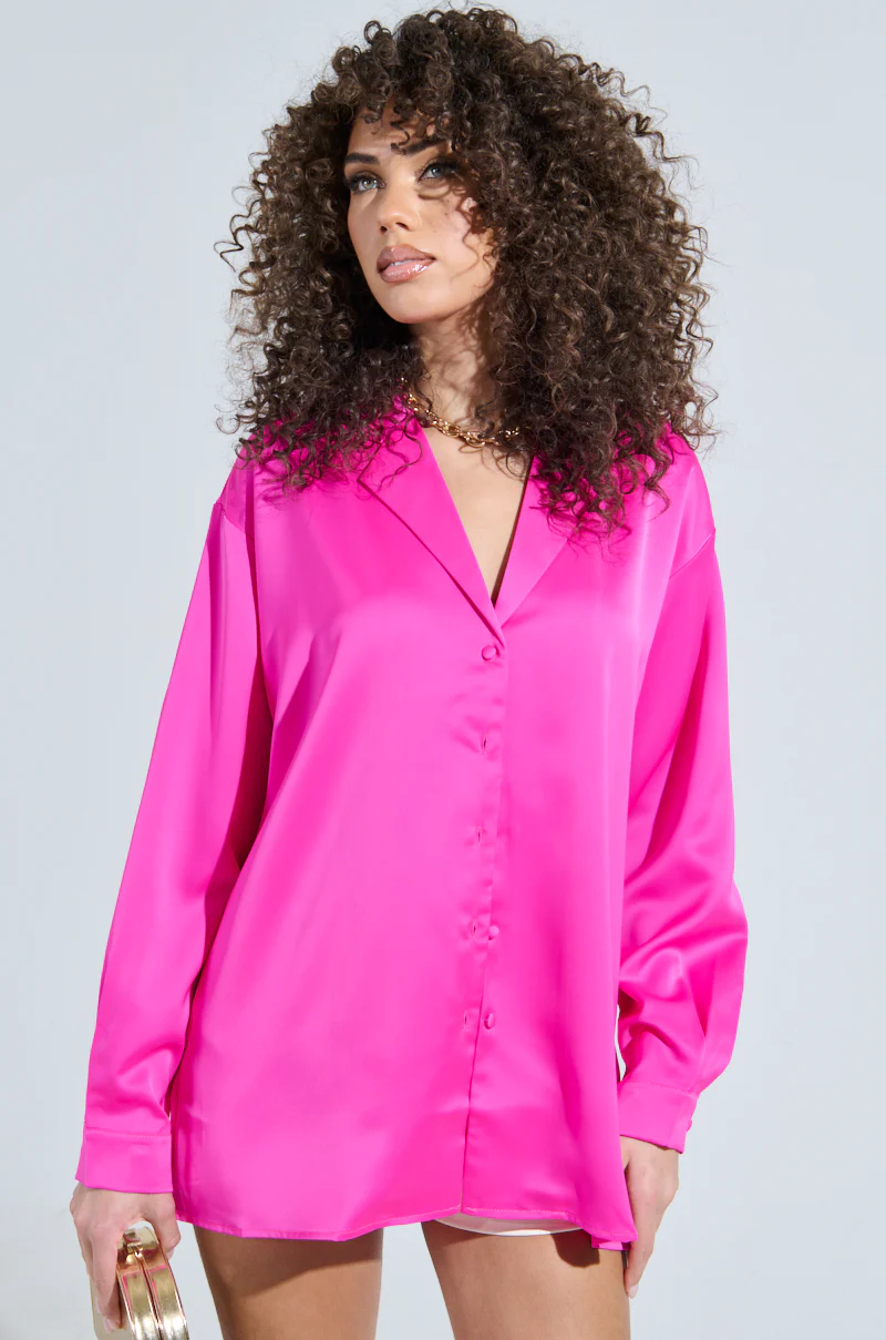 GEO SATIN LONG SLEEVE BLOUSE - Image 4