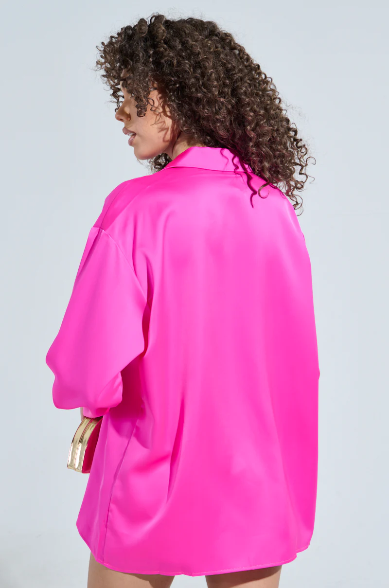 GEO SATIN LONG SLEEVE BLOUSE - Image 9
