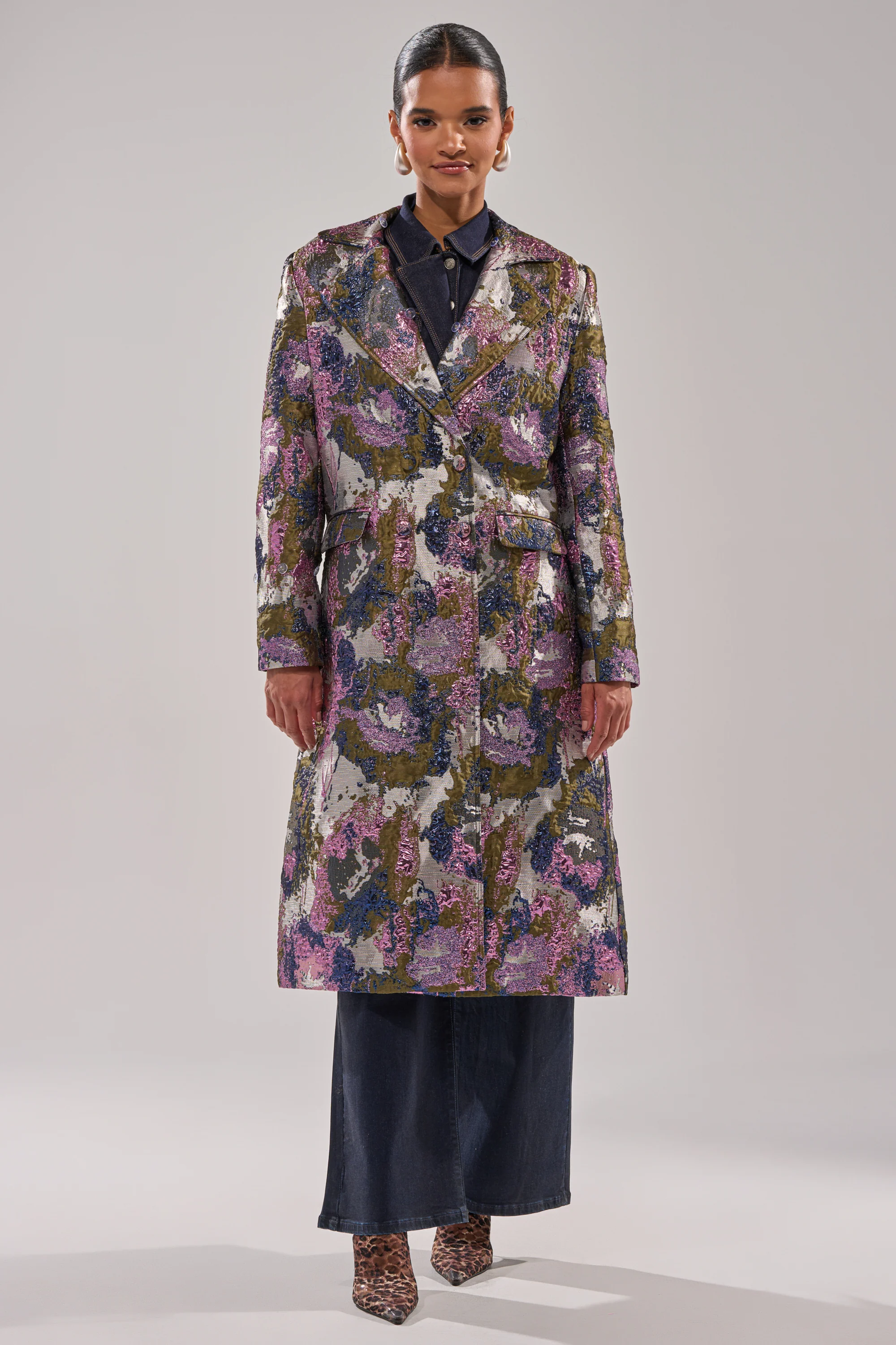 GEORGINA BROCADE TRENCH - Image 10