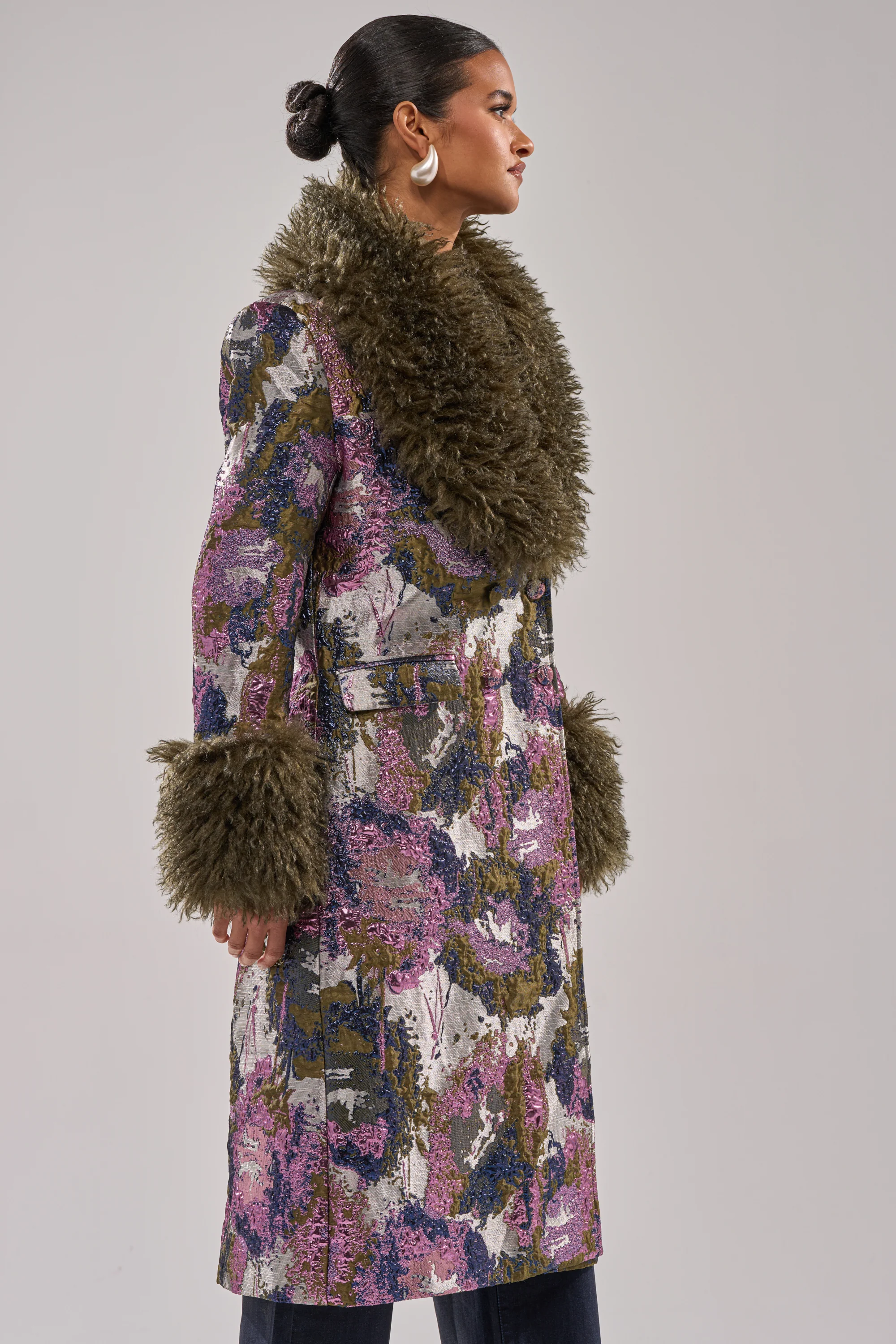 GEORGINA BROCADE TRENCH - Image 4